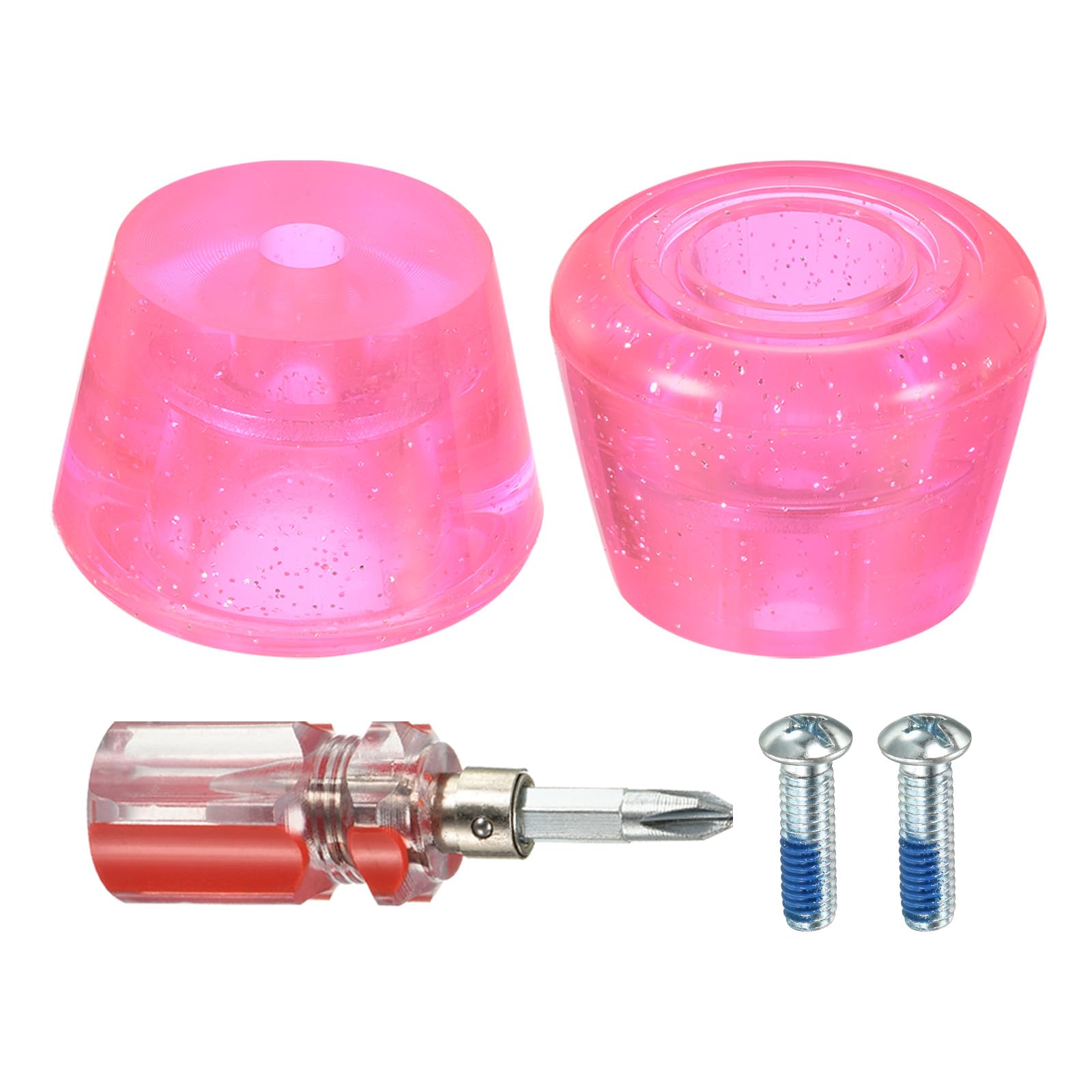 Roller Skate Toe Stops - Adjustable Rubber Brake Blocks for Roller Skates with Screwdriver | Perfect for Outdoor Skating, Rink Use & Roller Derby