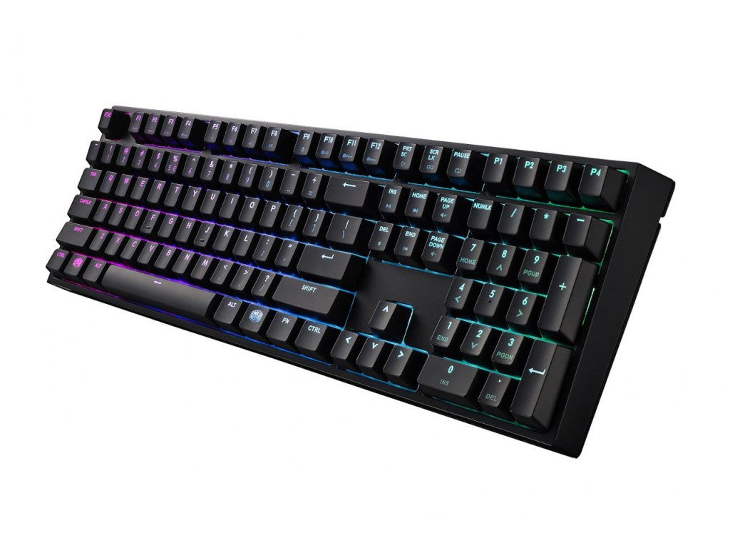 CoolerMaster MasterKeys Pro L RGB Mechanical Gaming Keyboard with Cherry MX Brown Switches - 2 Year Warranty - Perfect for Gaming, Typing & Office Work