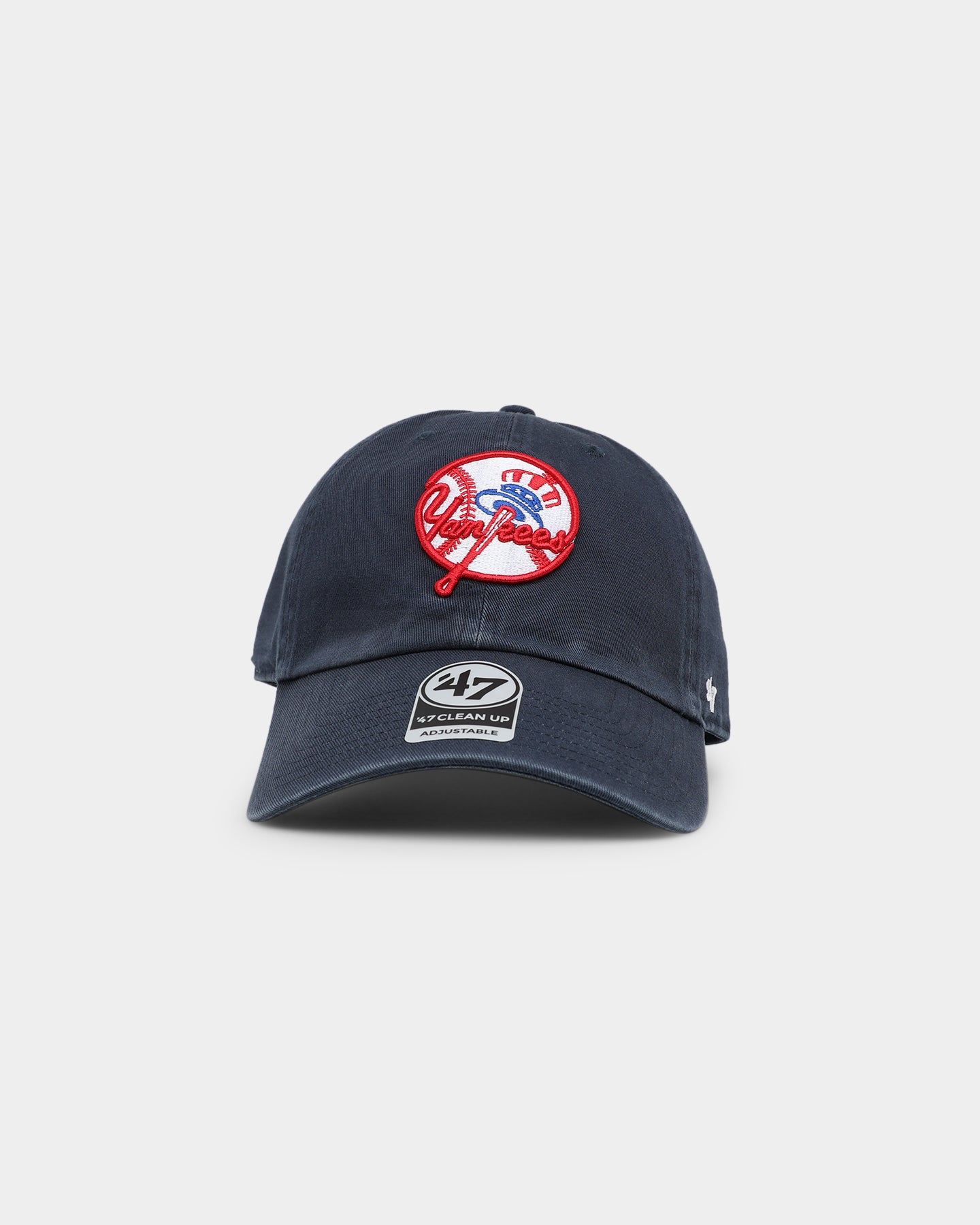 New York Yankees 47 Clean Up Adjustable Strapback Hat - Navy Blue Baseball Cap for Men & Women - Perfect for Games, Streetwear & Fan Collections