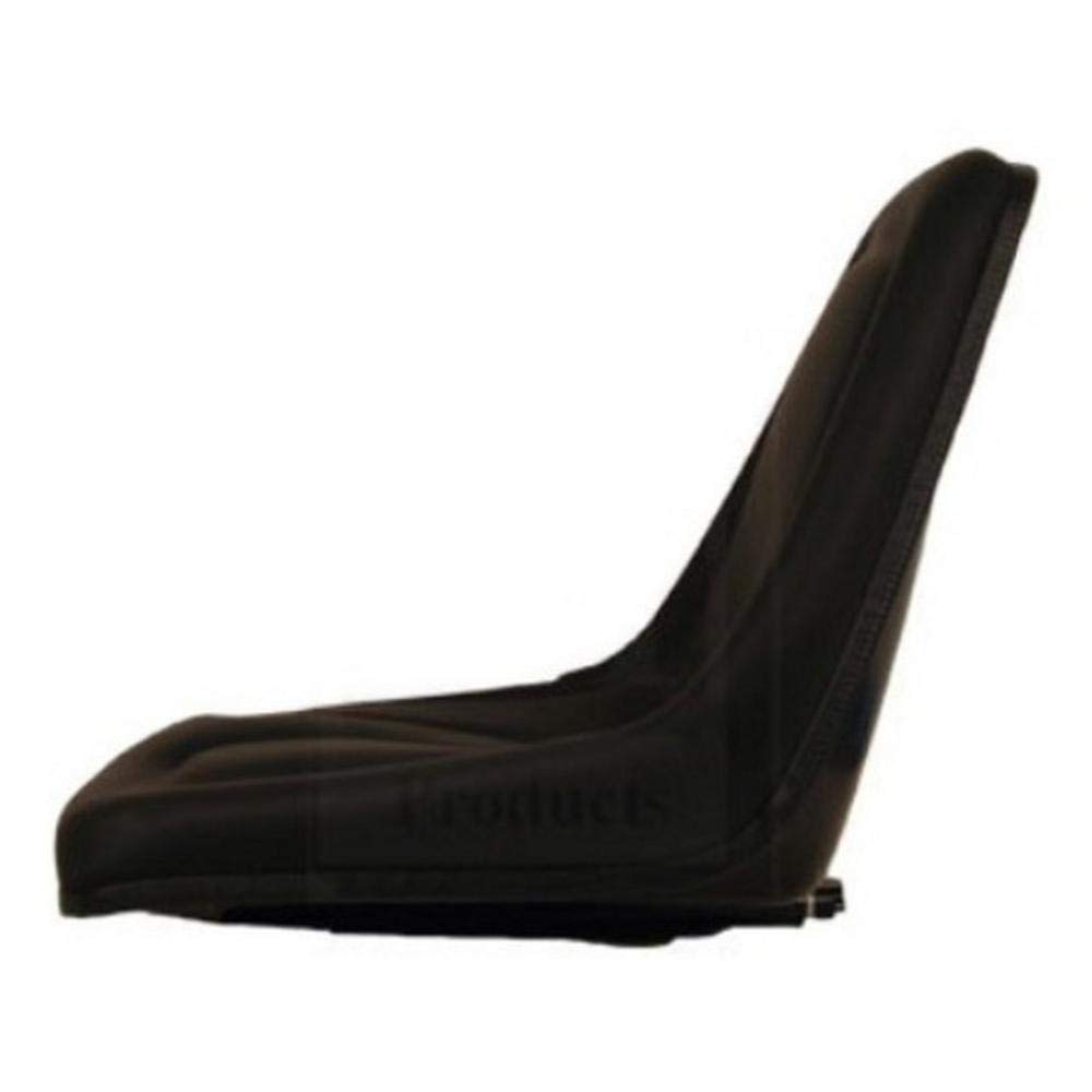RAParts TMS444BL Black Michigan Style Seat with Slide Track - Universal Fit for Multiple Car Brands & Models - Perfect for Jeep, Truck & Off-Road Vehicle Upgrades