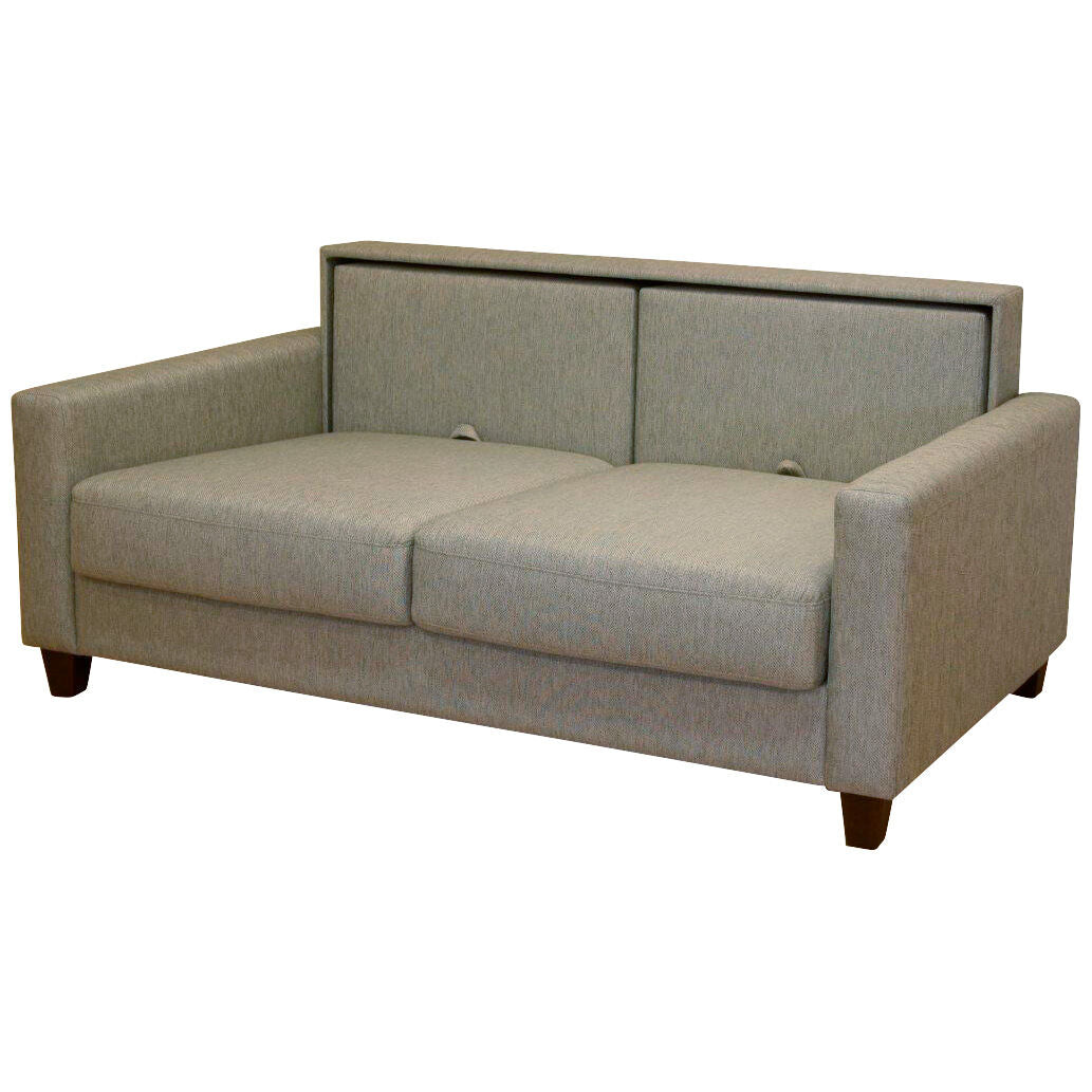 Nico Sleeper Loveseat - Convertible Sofa Bed with Storage | Comfortable Small Space Furniture for Living Room, Guest Room & Studio Apartments