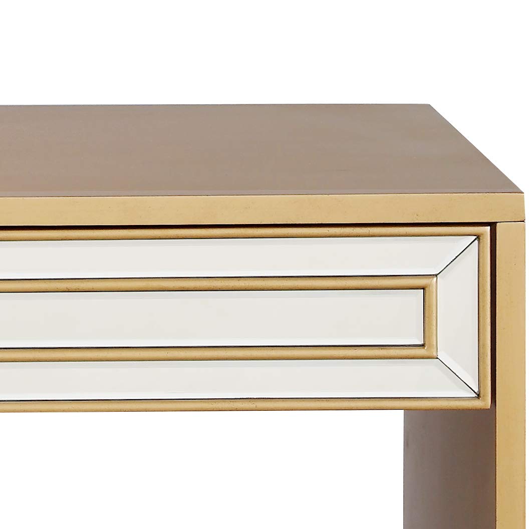 Camden Isle Virginia Console Table with 2 Mirrored Drawers - Elegant Entryway Furniture for Hallway, Living Room & Bedroom Decor