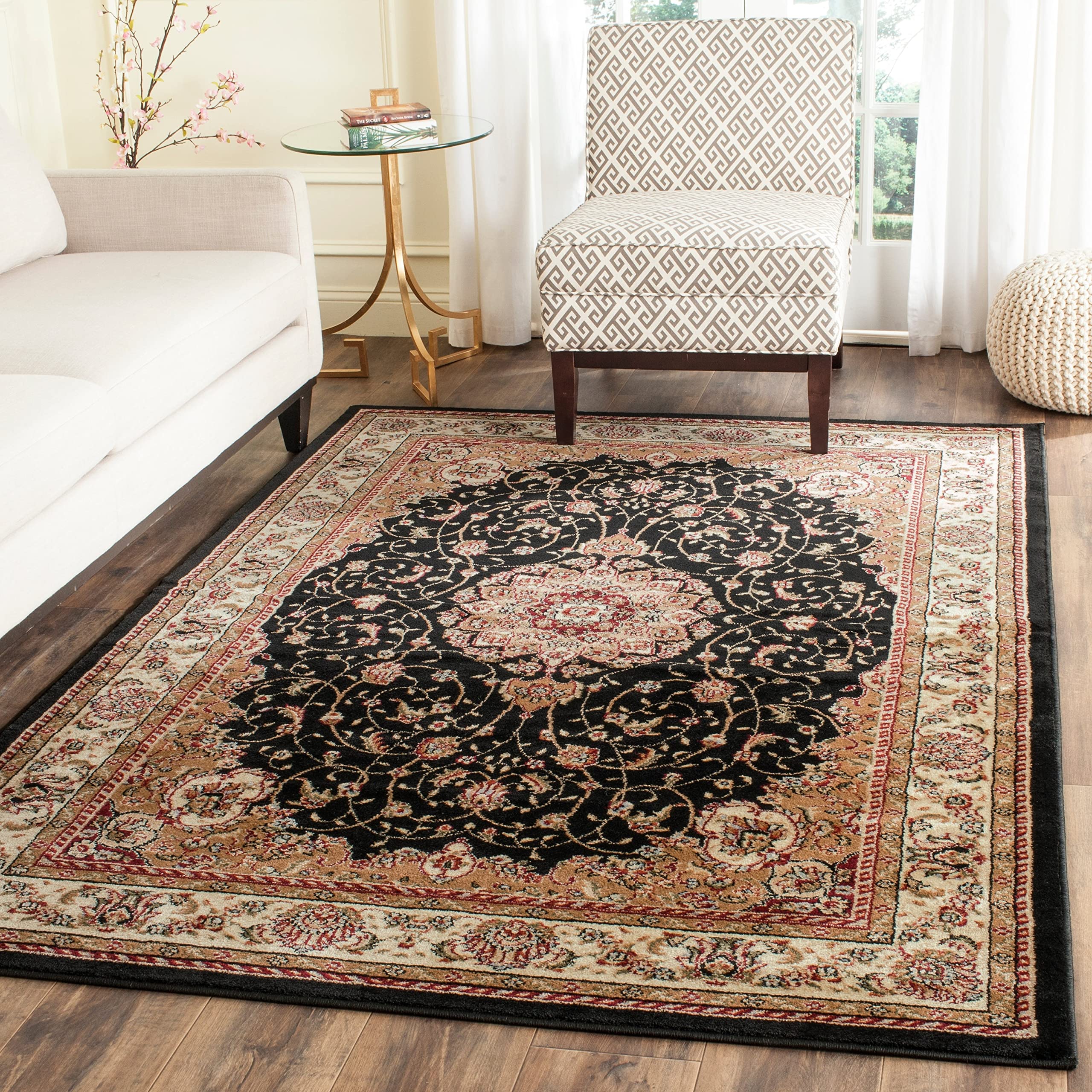 SAFAVIEH Lyndhurst Collection 10' Round Sage/Ivory Area Rug - Traditional Oriental Non-Shedding Rug for Dining Room, Living Room, Bedroom & Entryway | Perfect for Home Decor, Cozy Spaces & High-Traffic Areas