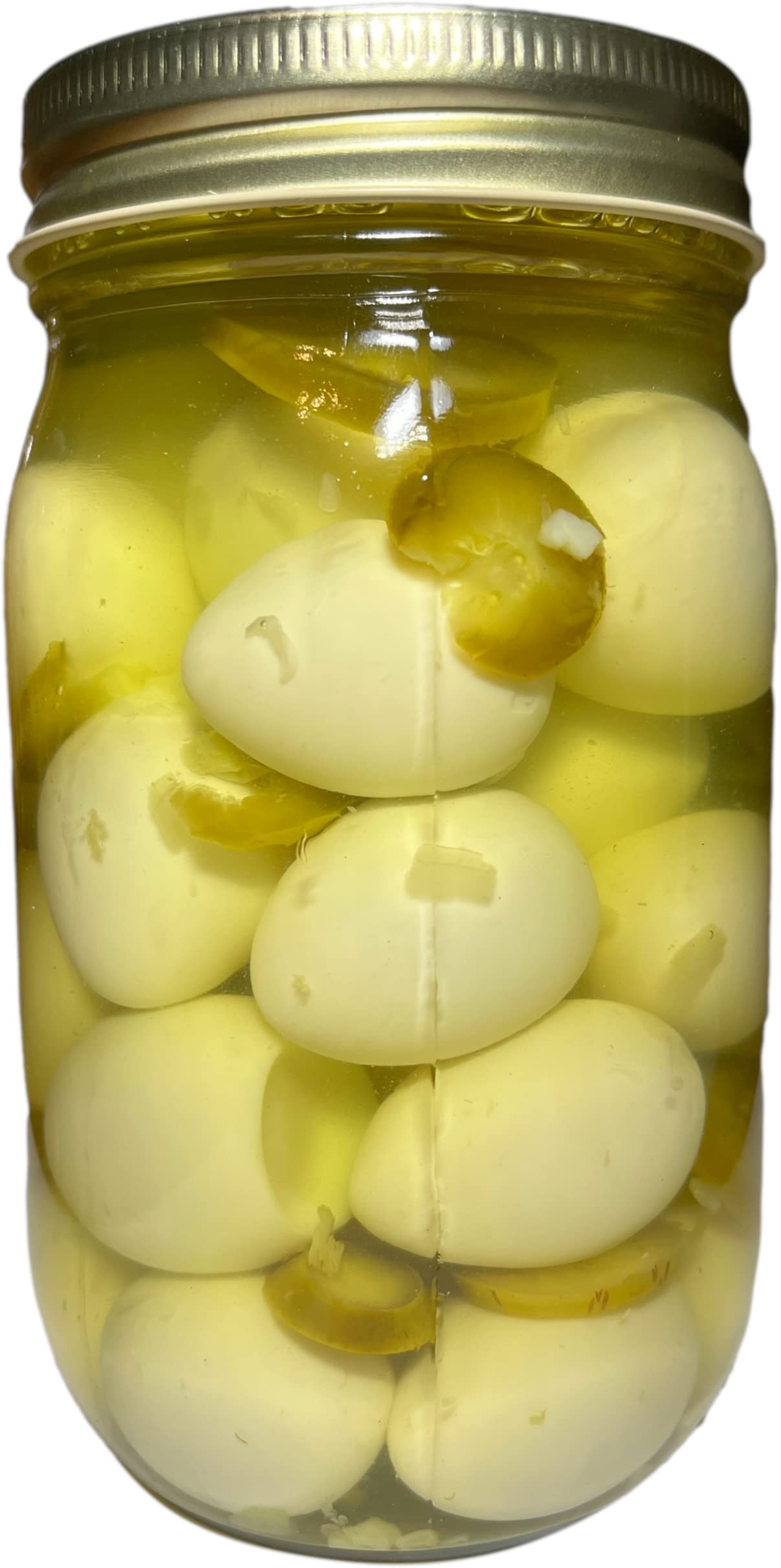 Spicy Jalapeño Pickled Quail Eggs - Gourmet Snack in 2 Pint Jars (16oz) - Perfect for Charcuterie Boards, Cocktail Parties & Gifts