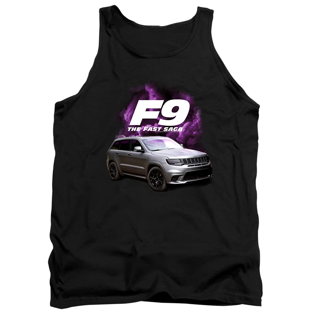 F9: The Fast Saga - The Fast and The Furious 9 Movie Inspired Unisex Adult Tank Top - Cool Graphic Tee for Men & Women - Perfect for Movie Nights, Car Enthusiasts & Casual Wear