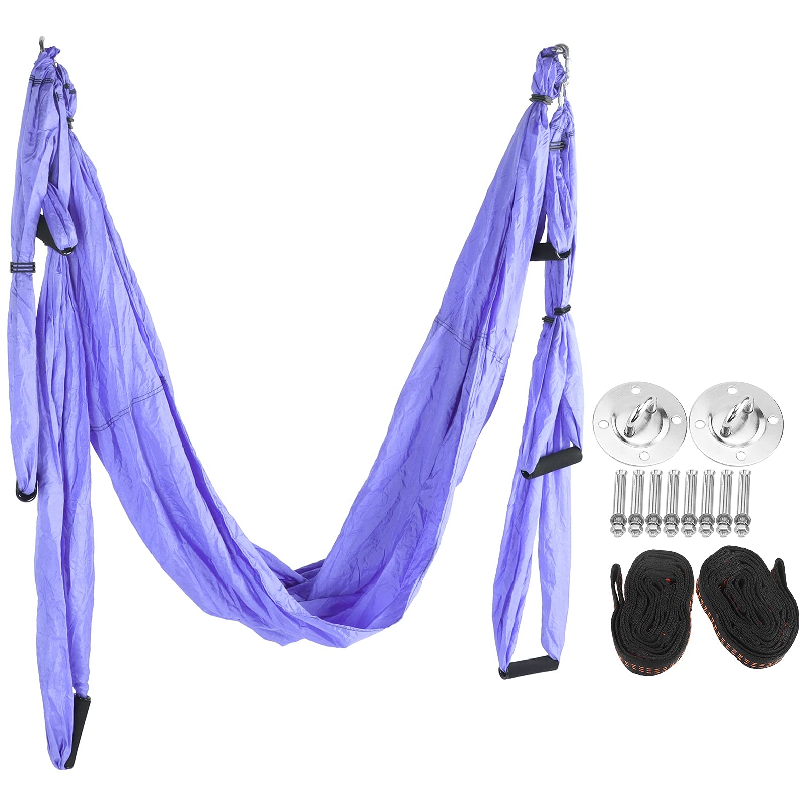 Shanrya Ultralight Portable Yoga Hammock - Sturdy Aerial Yoga Swing for Home Fitness, Indoor/Outdoor Workout & Relaxation