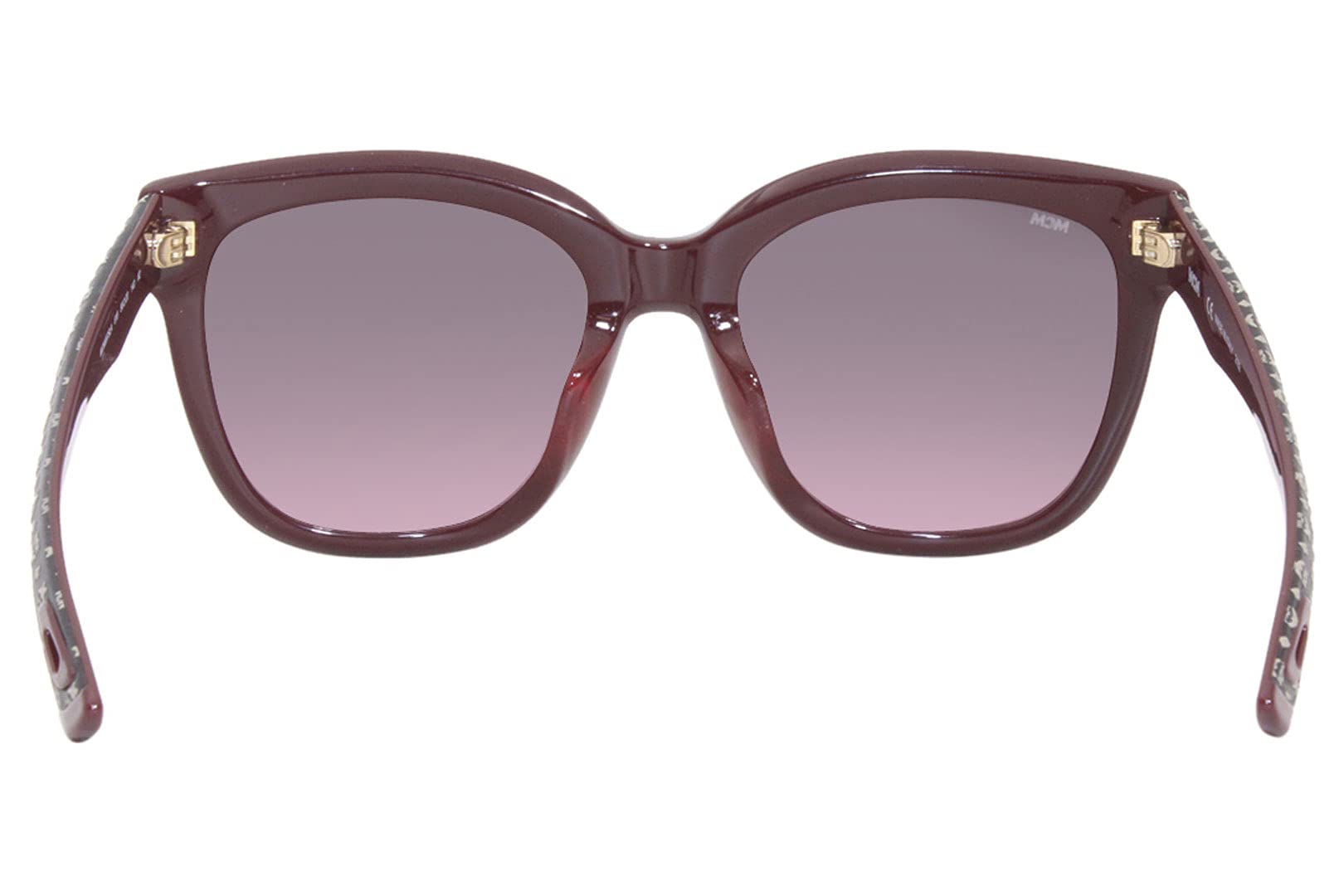 MCM 697 SLA 618 Sunglasses - Wine/Black Visetos Design - UV Protection & Polarized Lenses - Luxury Fashion Accessory for Women & Men - Perfect for Beach, Driving & Outdoor Activities