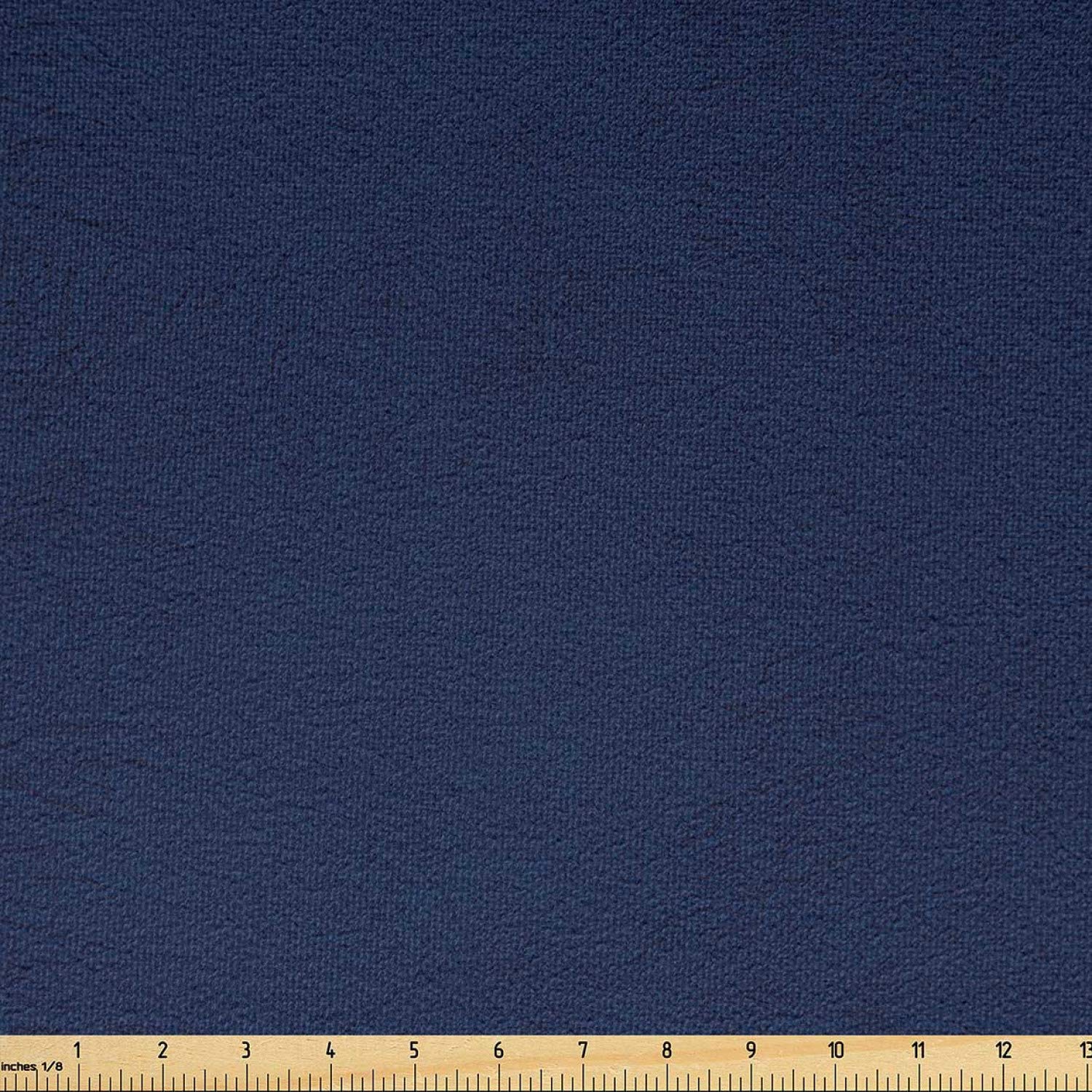 Ambesonne Faux Suede Fabric by The Yard - Digitally Printed Weathered Texture, Durable & Washable Upholstery Fabric for DIY Projects, Indoor/Outdoor Home Decor, 10 Yards Navy Blue - Perfect for Sofa Covers, Pillows, Curtains and Crafting Projects