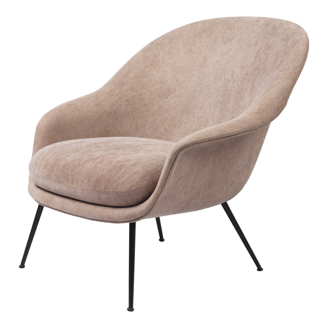 Bat Lounge Chair - Low Back Recliner with Conic Base - Perfect for Living Room, Bedroom, or Patio Relaxation