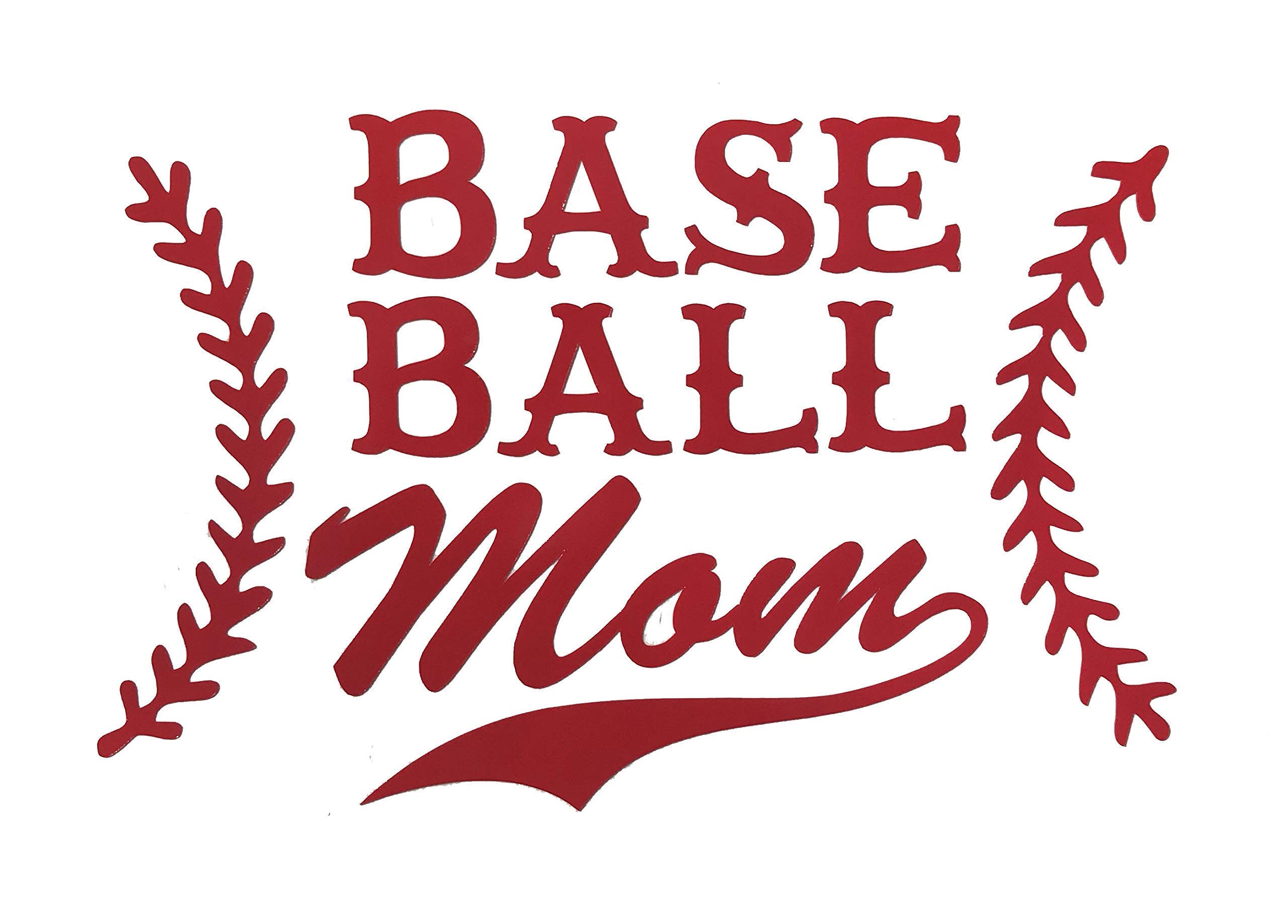 Custom Baseball Mom Vinyl Decal - Personalized Baseball Bumper Sticker for Tumblers, Laptops, Car Windows - Perfect for Baseball Moms, Gifts, and Game Day Decor