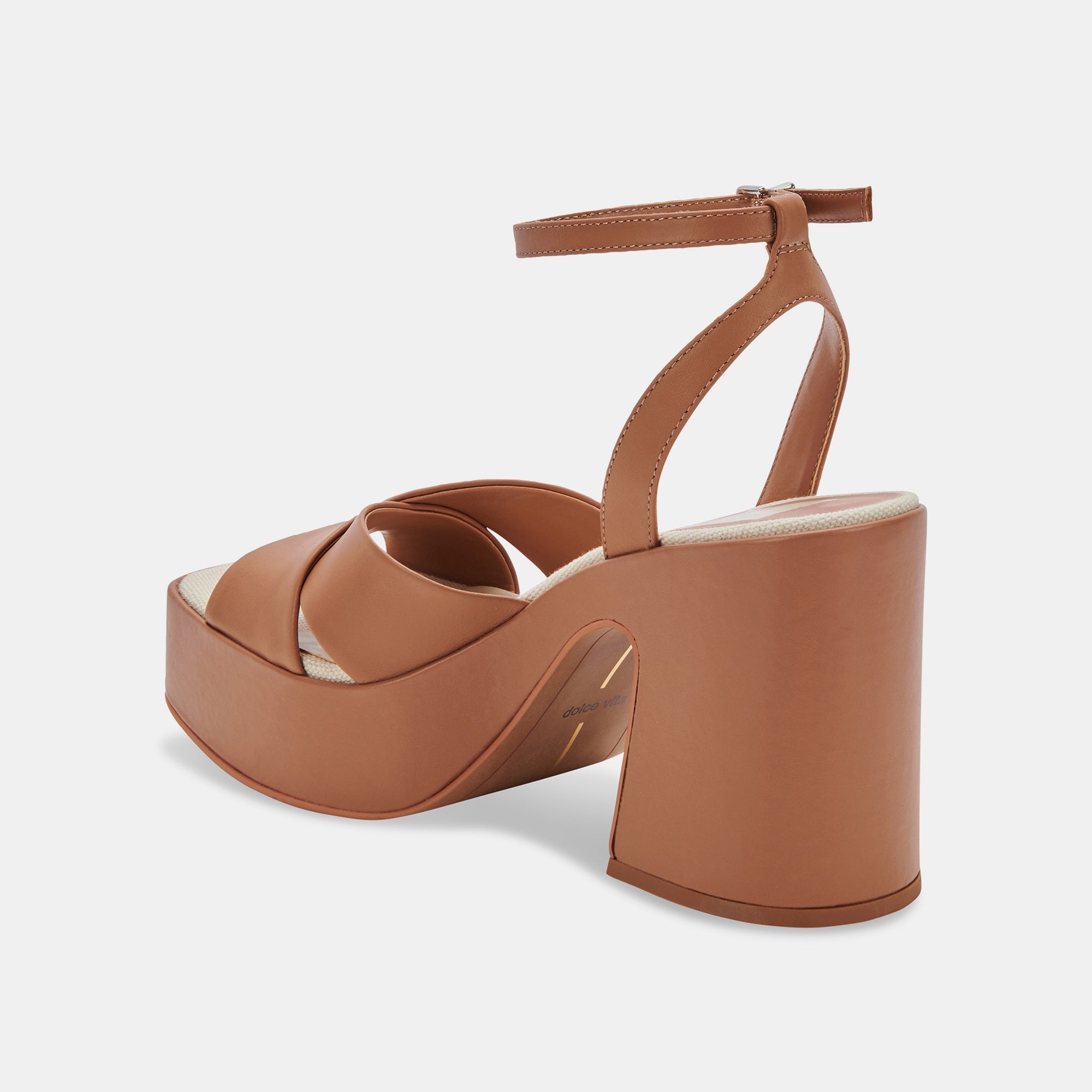 WESSI Women's Leather High Heels in Caramel - Comfortable & Stylish Pumps for Work, Party & Evening Events | Premium Quality Leather Shoes for Women