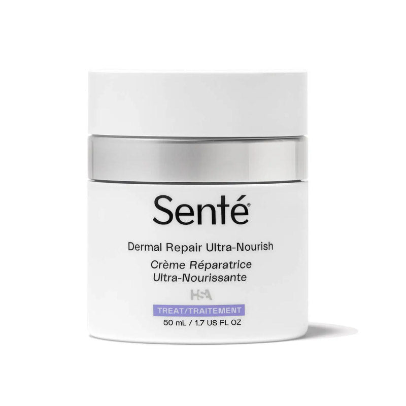 Senté Dermal Repair Cream - Ultra Nourishing Face Moisturizer for Dry Skin | Anti-Aging & Hydrating Skincare | Day & Night Use for Glowing Complexion
