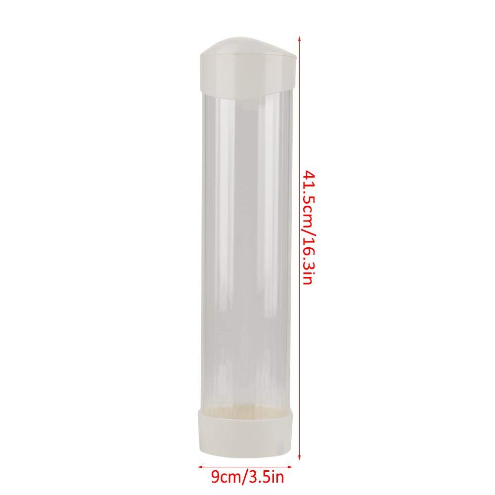 60-80 Cup Plastic Water Dispenser with Pull-Type Mechanism - White | Perfect for Offices, Parties, and Outdoor Events