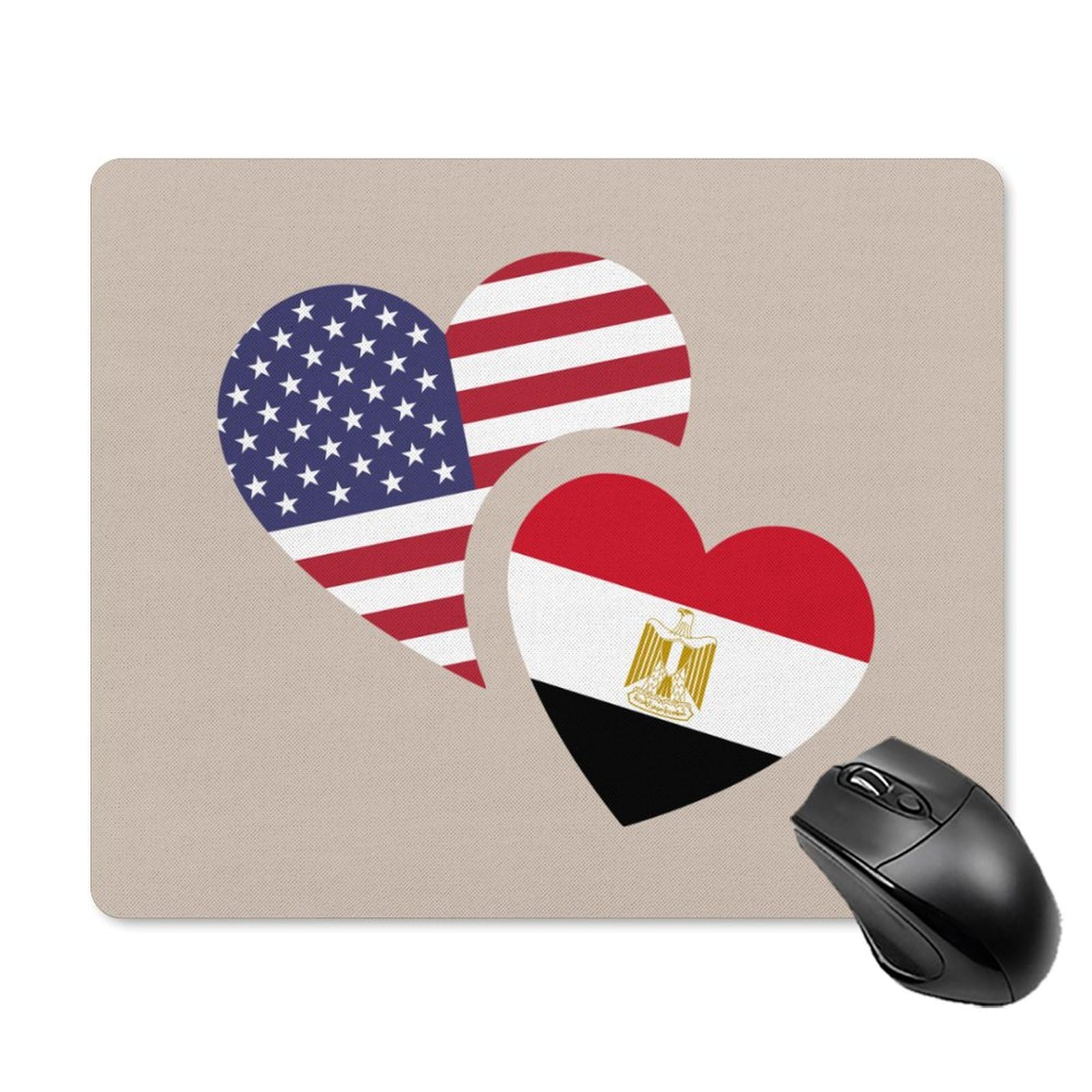 Premium Egyptian Cotton US Flag Mouse Pad - Durable, Non-Slip, Waterproof Gaming Mouse Mat for Home & Office (18x22cm) - Perfect for PC Gaming, Work Desks & Patriotic Decor