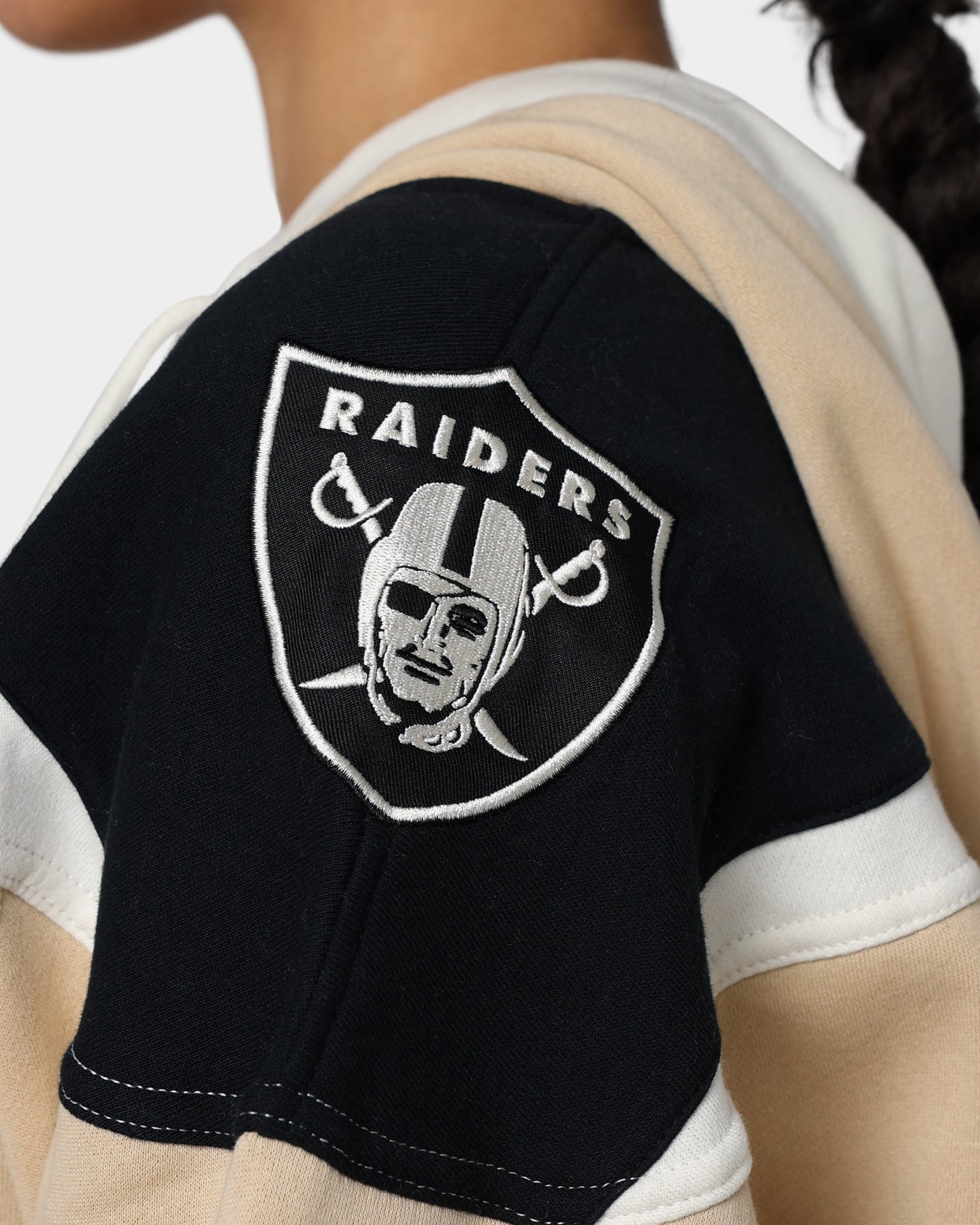 47 Brand Las Vegas Raiders Superior Lacer Hoodie Khaki - Men's NFL Team Zip Up Sweatshirt for Game Day & Casual Wear