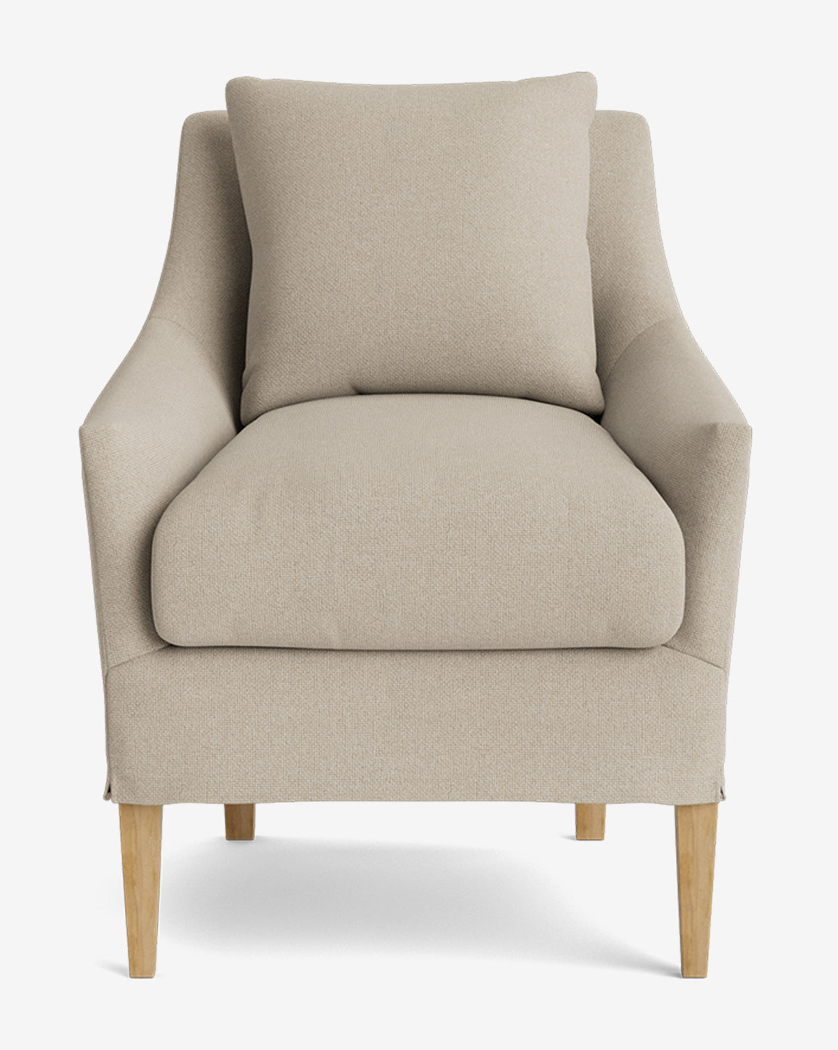 Sascha Slipcover Dining Chair - Washable Upholstered Seat Cover - Modern Farmhouse Style for Kitchen, Dining Room & Office - Comfortable & Stylish Home Decor