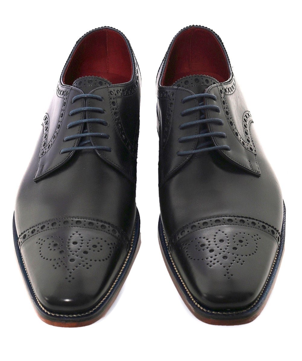 Loake Foley Men's Formal Lace Up Dress Shoes - Oxford Style Business & Wedding Attire for Professional & Special Occasions