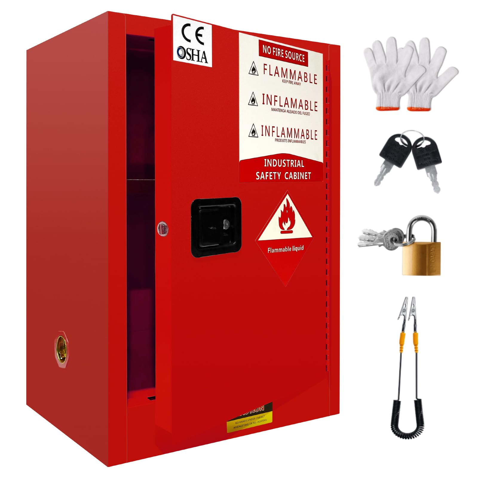 12 Gallon Flammable Safety Storage Cabinet - 35