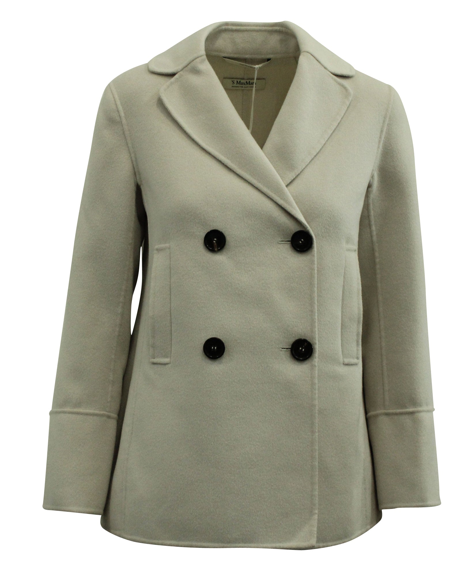 Max Mara Dea Jacket - Women's White Wool Coat | Elegant Winter Outerwear for Office & Evening Events