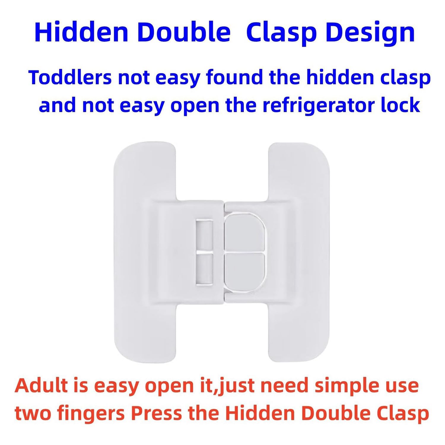 Yuoseg Child Safety Refrigerator Lock Kit - 4PCS Baby Proof Cabinet & Drawer Locks for Home, Freezer Door Lock for Toddler Protection - Ideal for Kitchen, Nursery & Childproofing Homes