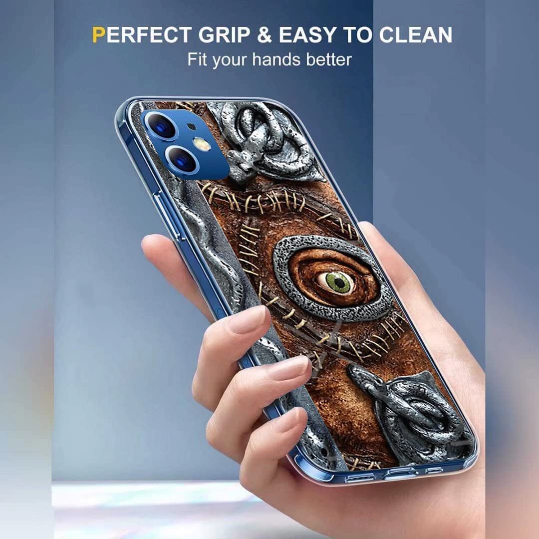 Halloween Hocus Horror Spell Book Phone Case for iPhone SE 2022/2020/7/8 - Transparent Soft TPU Flexible Protective Cover | Perfect for Halloween Costumes, Witch-Themed Parties & Spooky Season Accessories