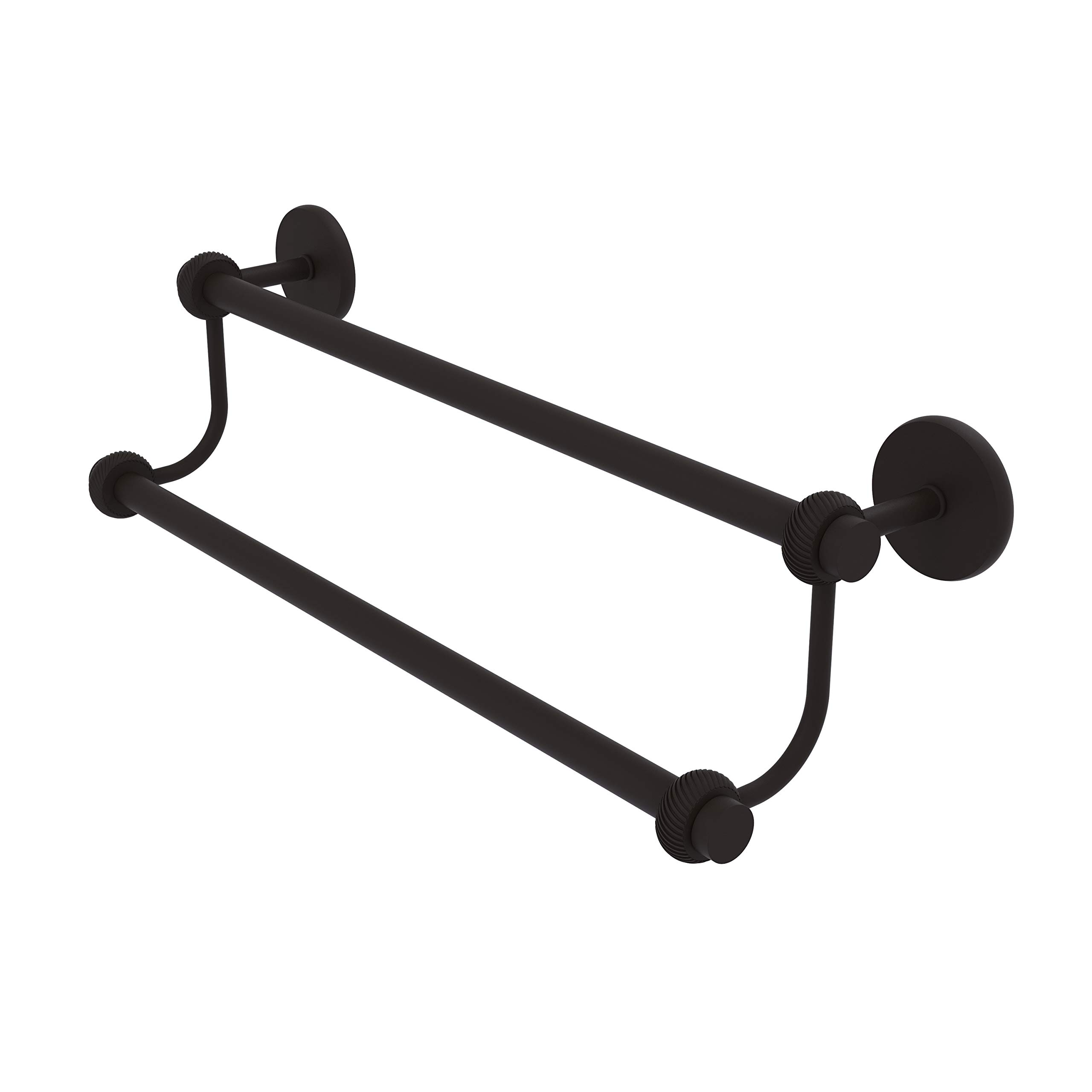 Allied Brass 7272T/36 36-Inch Double Towel Bar in Oil Rubbed Bronze - Perfect for Bathroom, Spa & Luxury Hotel Decor