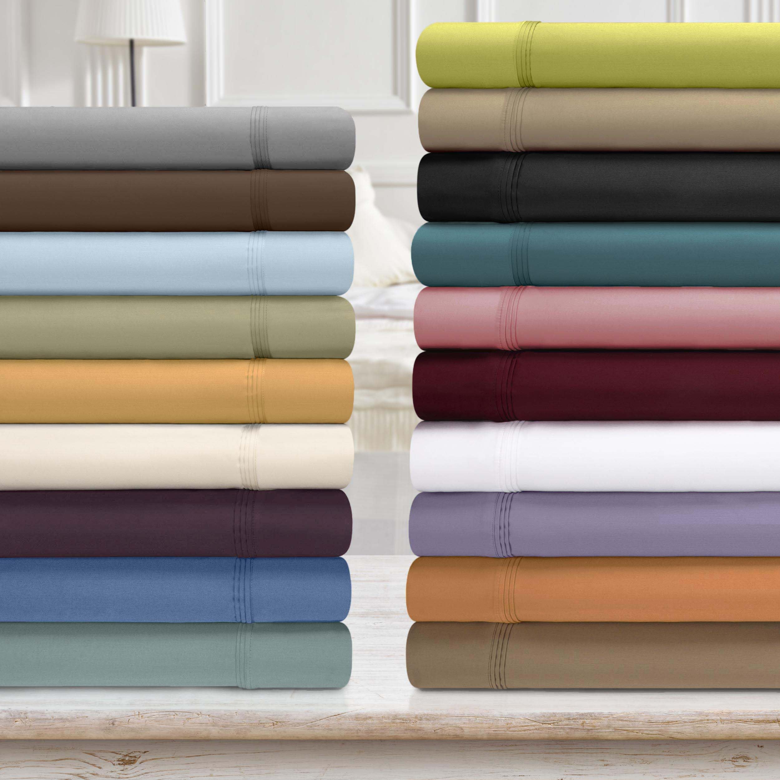 Premium 650 Thread Count Egyptian Cotton 3-Piece Sheet Set - Queen Size, Eco-Friendly & Ultra-Soft Bed Sheets with Deep Pocket (Fitted Sheet, Flat Sheet, 2 Pillowcases) in Gold - Perfect for Luxury Bedrooms, Hotels & Gift Giving