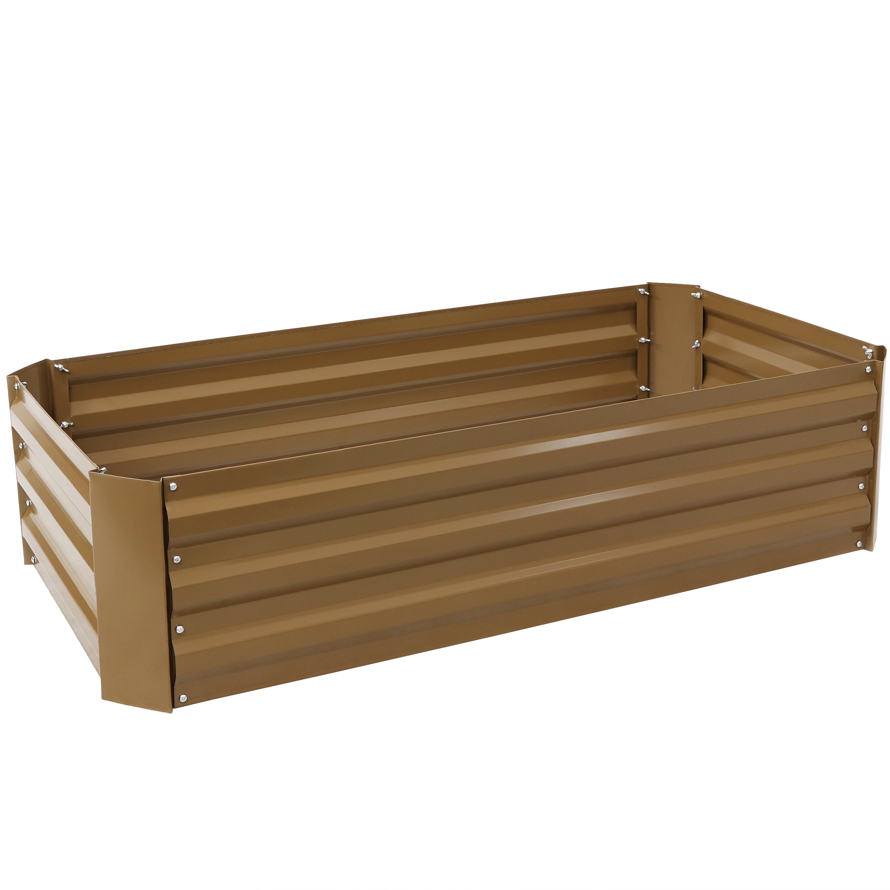 Galvanized Steel Raised Garden Bed - 48 Inch Rectangle Planter Box for Vegetables, Flowers & Herbs | Durable Outdoor Gardening Solution for Backyard, Patio & Urban Farming