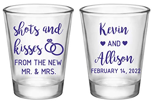 Personalized Glass Shot Glass Favors 1.75oz - Custom Engraved 