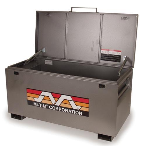 Mi T M Jobsite Tool Box 13.44 Cubic Feet - Heavy Duty Steel Construction Tool Storage for Contractors & DIY Projects - Perfect for Construction Sites, Garages & Workshops