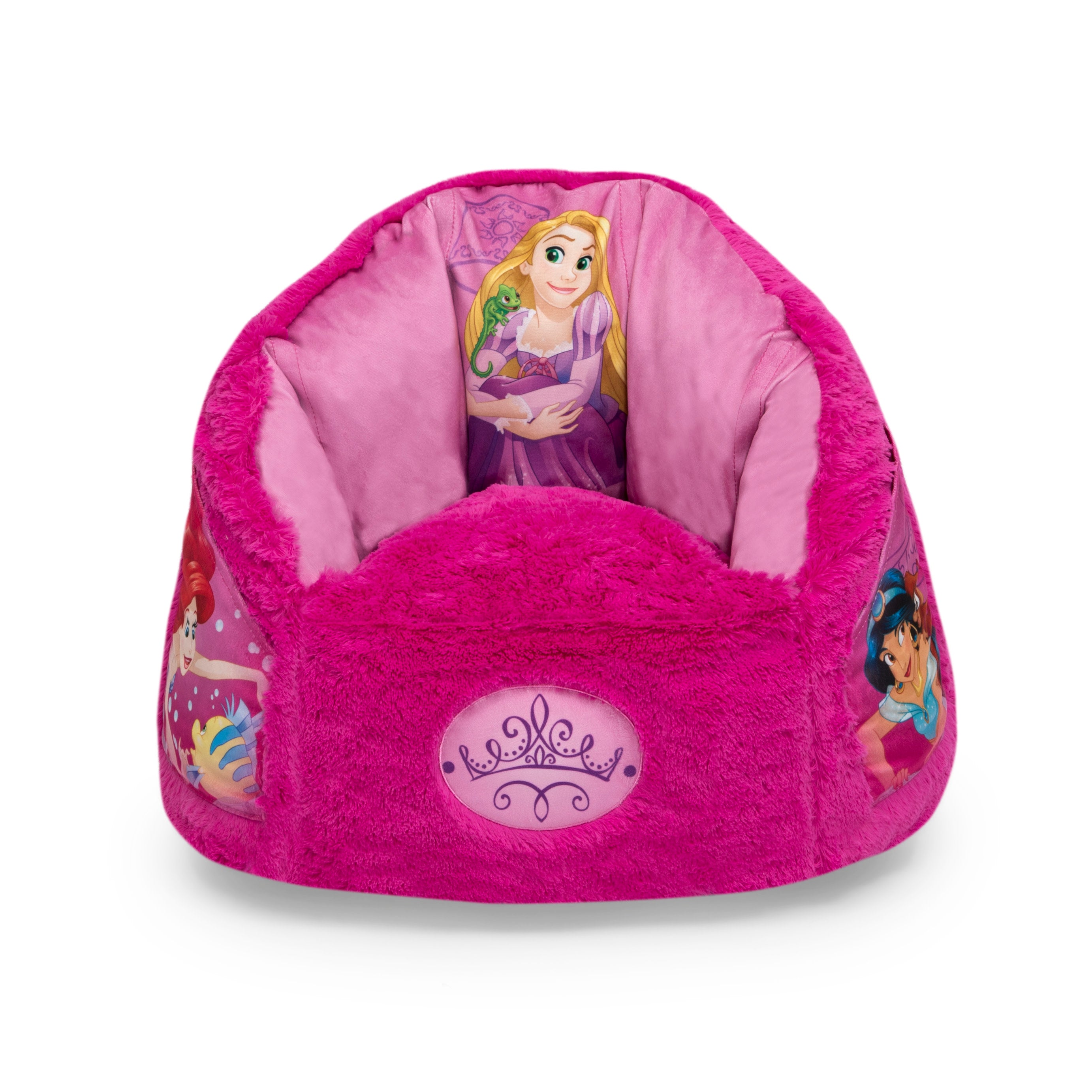 Disney Princess Cozee Fluffy Chair for Toddlers - Soft & Comfy Kids Chair for Ages 2-6 Years | Perfect for Bedroom, Playroom & Reading Nook