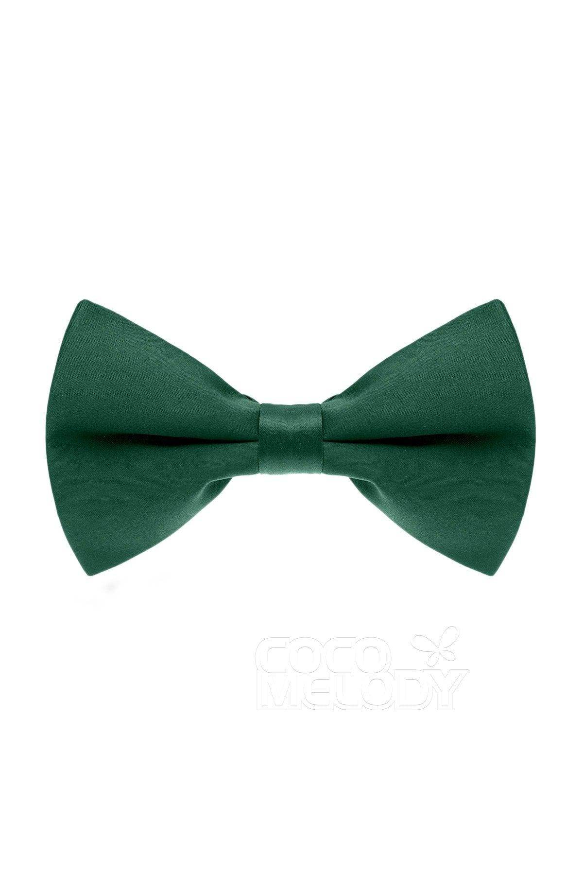 Elegant Men's Elastic Silk-Like Satin Bow Tie - Adjustable Formal Necktie for Weddings, Prom & Black Tie Events - CZ170016