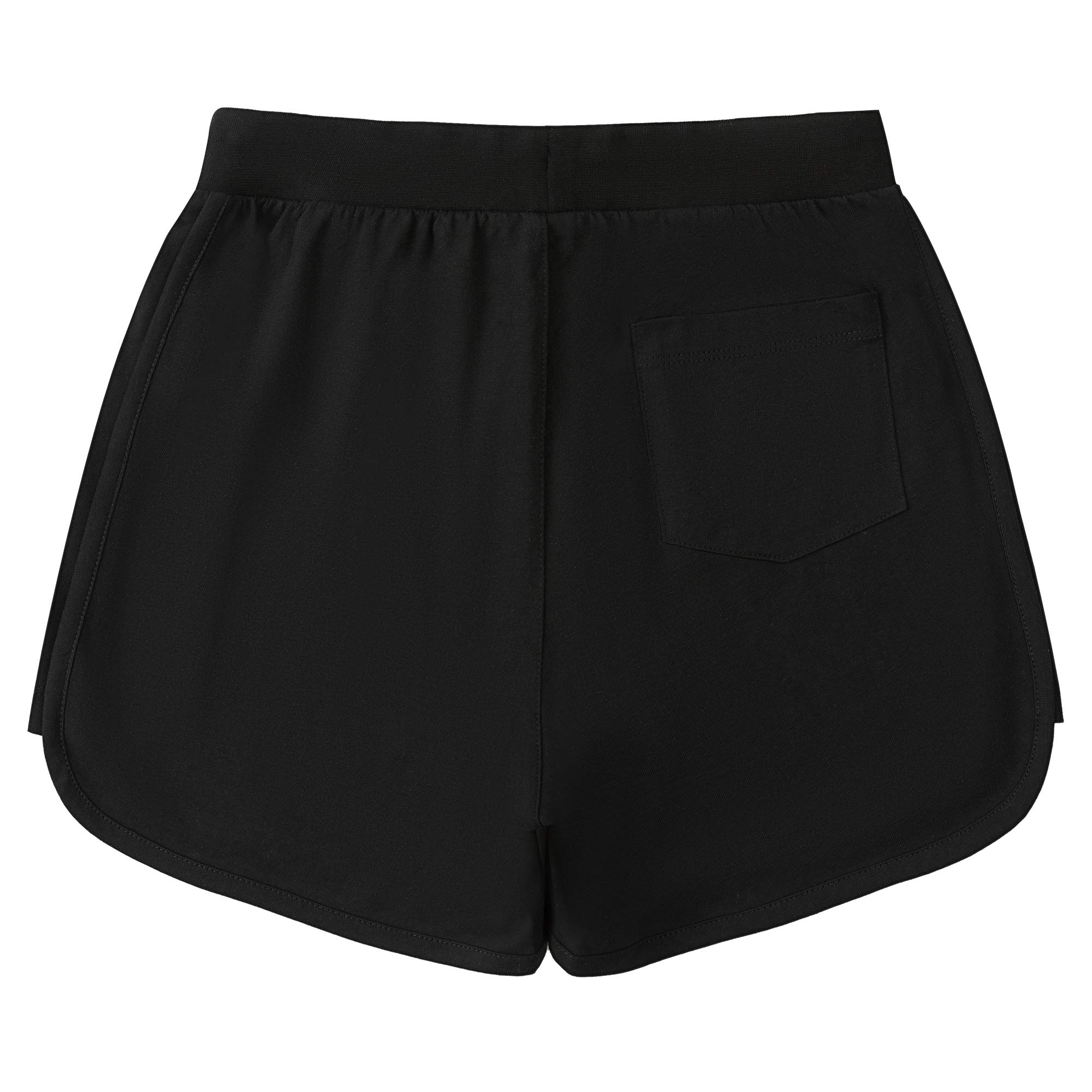 Girls Cotton Athletic Running Shorts with Drawstring & Pockets - Comfortable Workout Clothes for Kids Ages 3-12 - Perfect for Sports, Gym, Playtime & Outdoor Activities