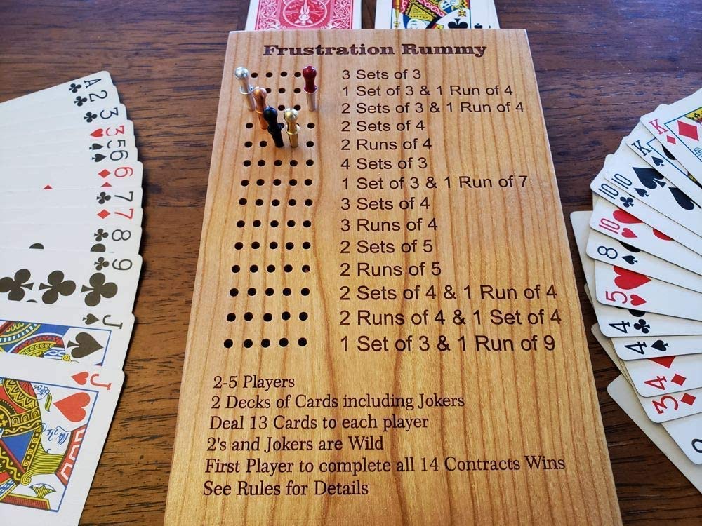 Premium Travel Rummy Game Board Set - Portable Card Game for Adults & Families - Perfect for Camping, Road Trips, and Game Nights