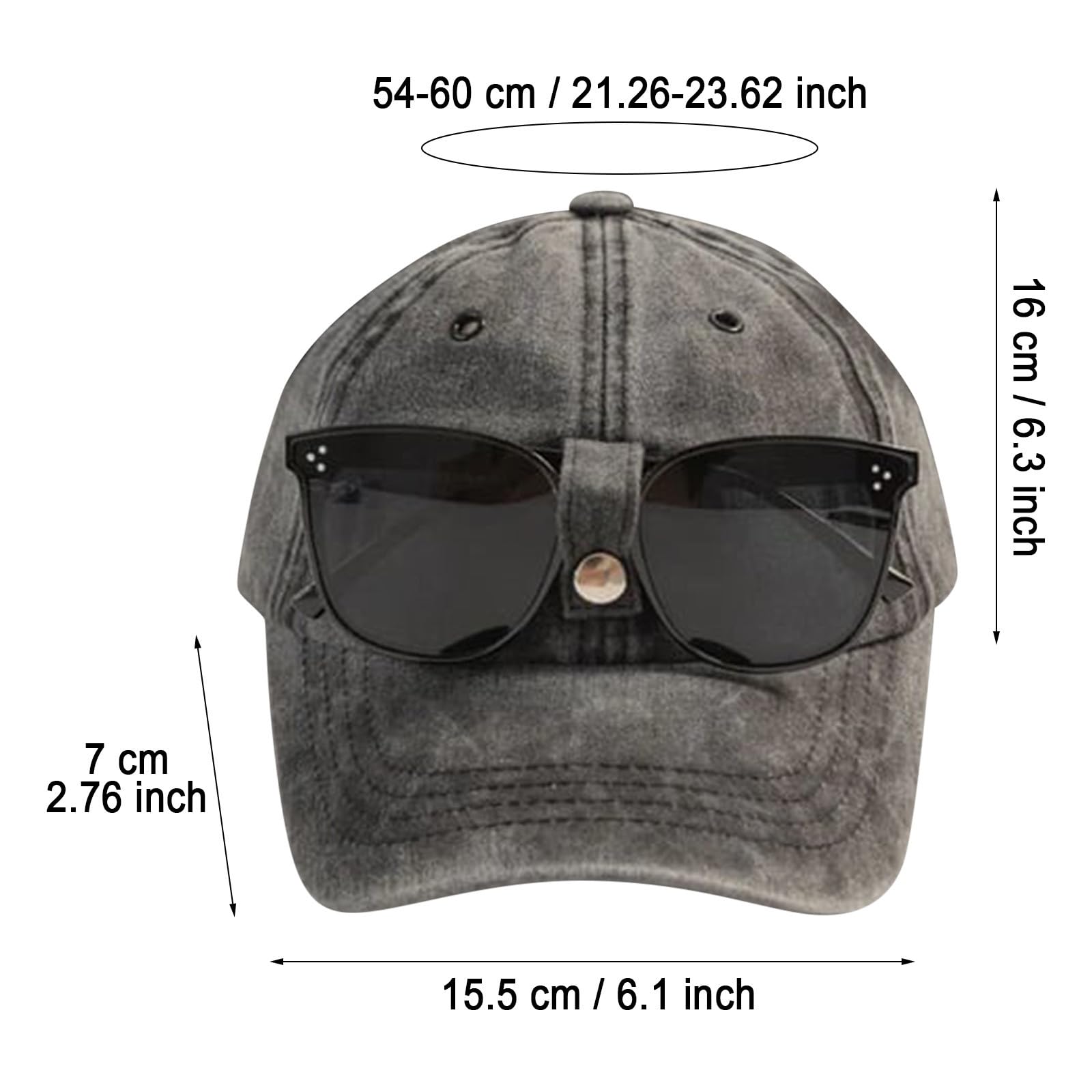 Stylish Baseball Cap for Men - Trendy Hip Hop & Street Fashion Peaked Hat - Perfect for Camping, Outdoor Activities & Casual Wear