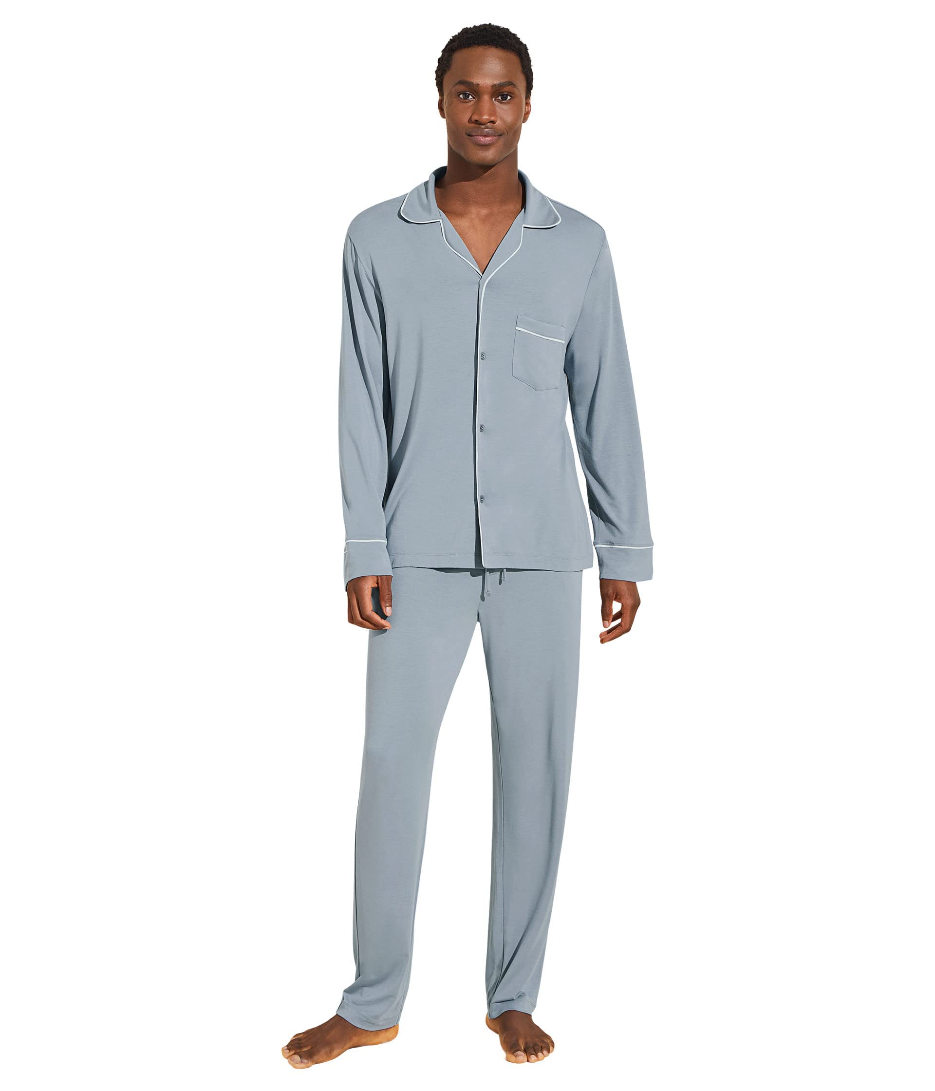 Eberjey William Men's Pajama Set - Soft & Comfortable Sleepwear for Men - Perfect for Lounging, Relaxing & Nighttime Comfort
