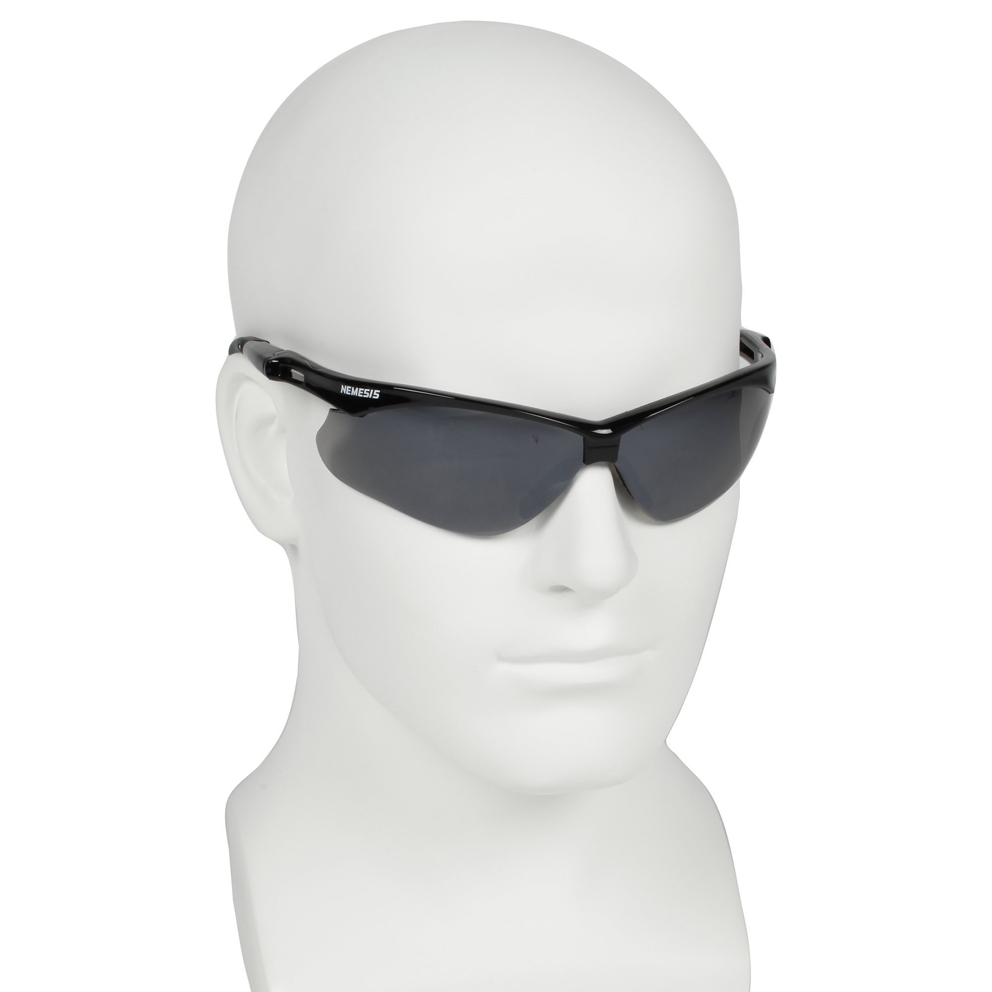 KLEENGUARD Nemesis CSA Certified Safety Glasses (20380) - Smoke Mirror Lens with Black Frame, 12 Pairs/Case - Ideal for Construction, Woodworking & Industrial Work Protection