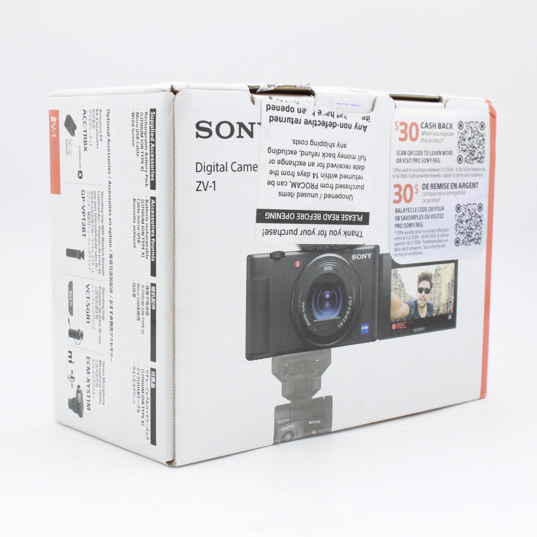 Open Box Fair - Sony ZV-1 Digital Camera (Black) | Vlogging & Content Creation Camera for YouTube, Travel & Everyday Use