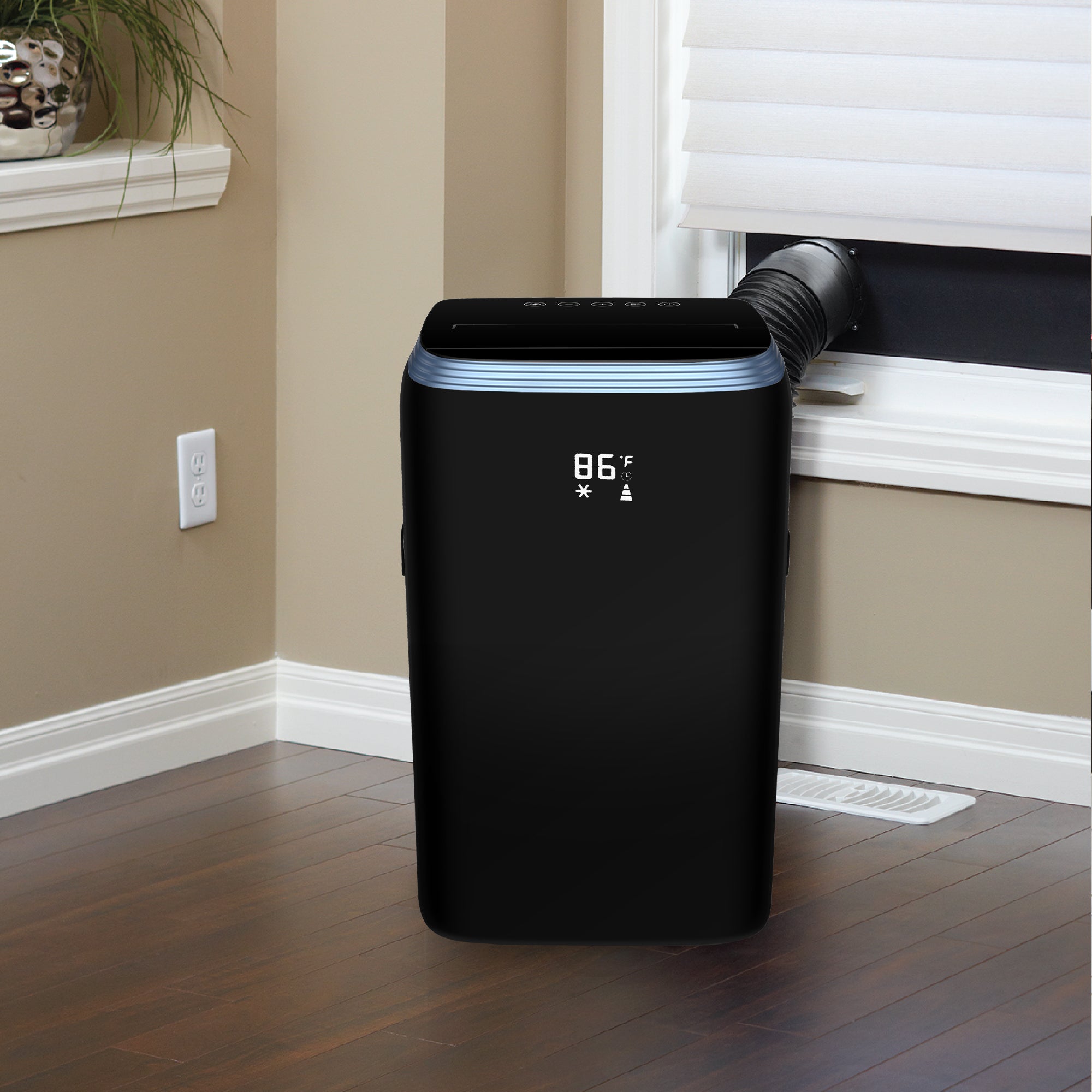 Danby DPA080E3BDB 8,000 BTU (12,500 BTU DOE) 3-in-1 Portable Air Conditioner with Dehumidifier & Fan - Black - Perfect for Bedrooms, Offices & Small Spaces Up to 200 Sq Ft
