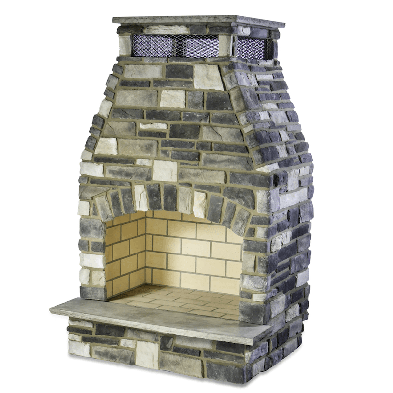 Round Grove Rian Outdoor Fireplace - Patio, Garden & Backyard Fire Pit for Cozy Evenings & Entertaining