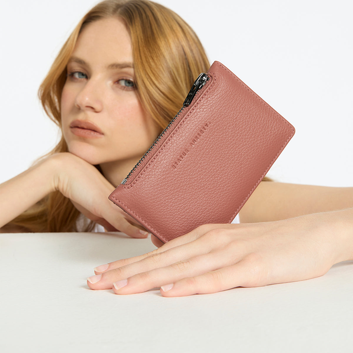 Stylish Dusty Rose RFID Blocking Wallet - Slim Minimalist Design for Women | Perfect for Travel, Shopping & Everyday Use