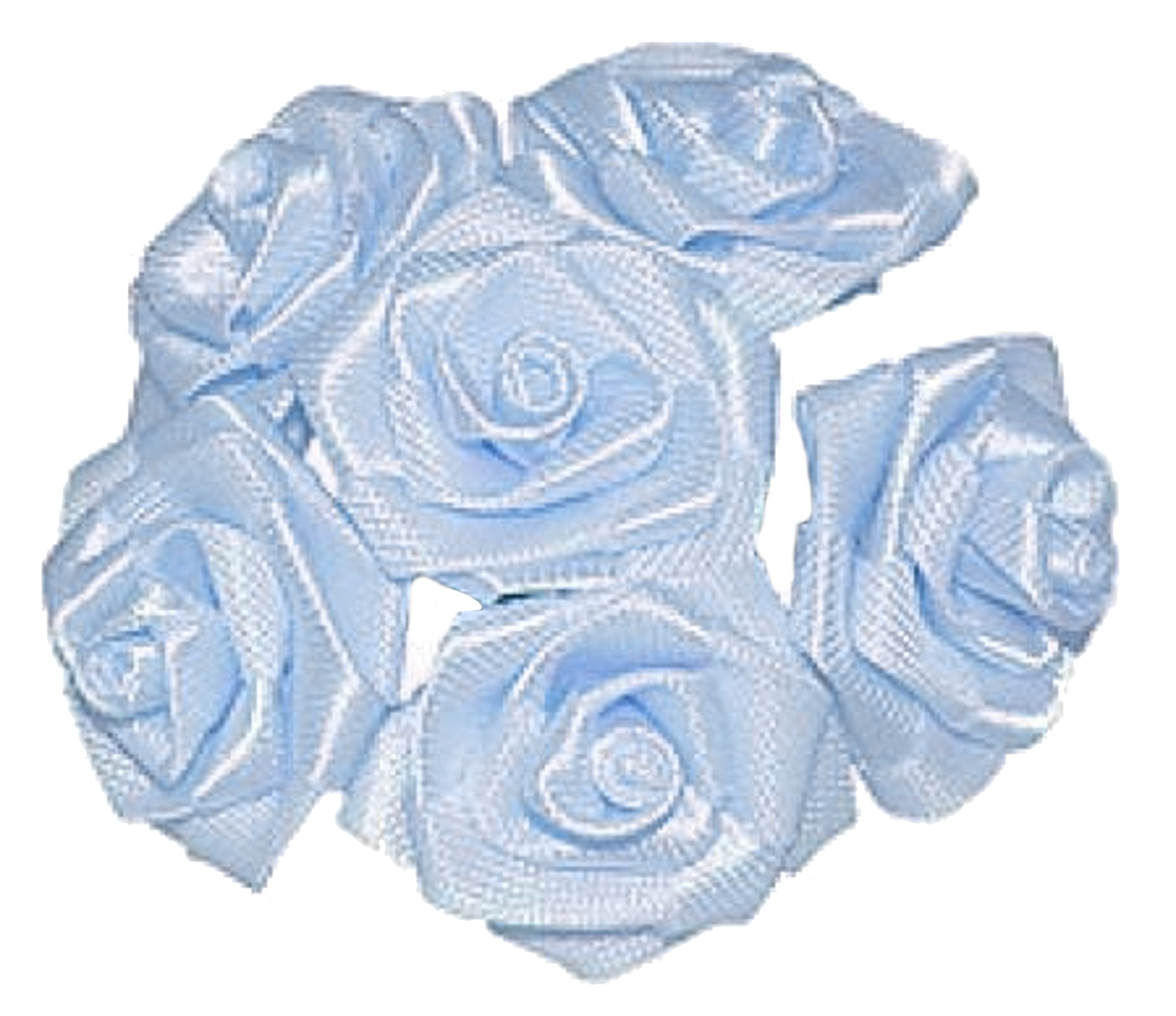 144 Large Light Blue Wrap Rose Wedding Flower Picks - Bulk Artificial Flowers for Bouquets, Centerpieces, Bridal Decorations (Perfect for Weddings, Parties, Home Decor)