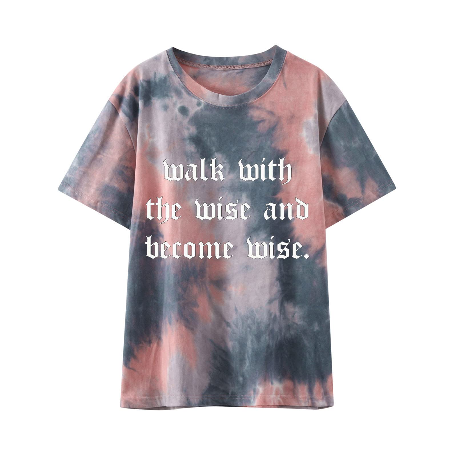 Women's Casual T-Shirts - Cute Printed Summer Tee, Loose Fit Plus Size Short Sleeve Blouse, Sexy & Comfortable Tunic Top for Everyday Wear, Beach Outings, and Weekend Relaxation