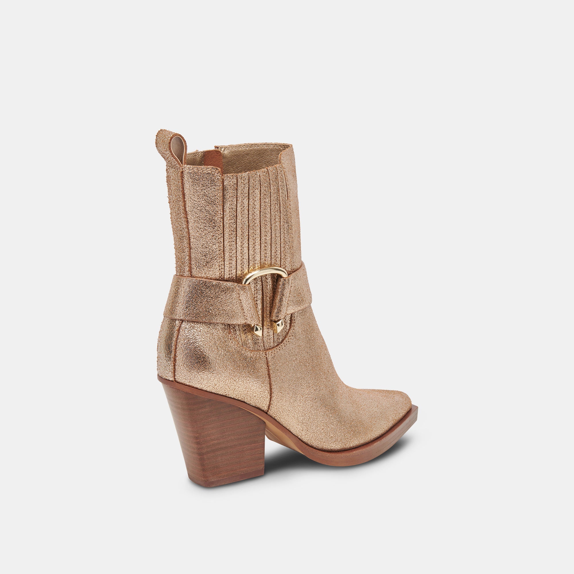 Bounty Boots Rose Gold Distressed Leather Ankle Boots for Women - Stylish Vintage Fashion Footwear for Casual Outings, Parties, and Date Nights
