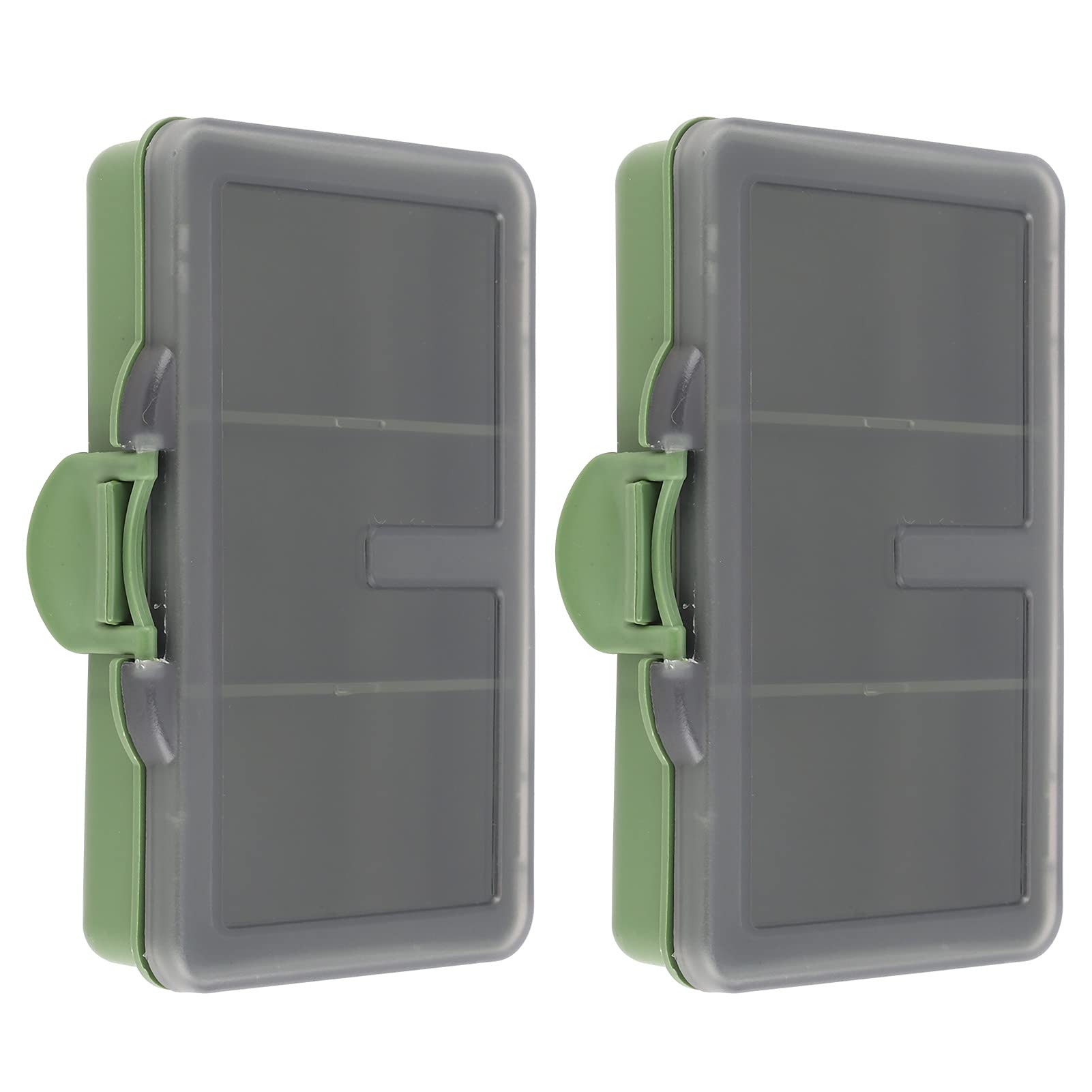Meiyya 2-Pack Durable PP Plastic Fishing Tackle Storage Boxes for Carp Anglers - Waterproof Organizer for Hooks, Lures & Fishing Gear - Perfect for Summer Fishing Trips & Outdoor Adventures
