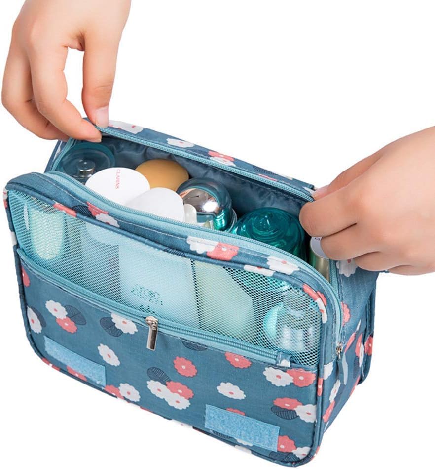 CLUSPEX Waterproof Hanging Toiletry Bag for Travel - Multi-Function Cosmetic Organizer with Multiple Pockets, Makeup Bag for Women & Men (Random Colors) - Perfect for Camping, Gym, Business Trips & Daily Use