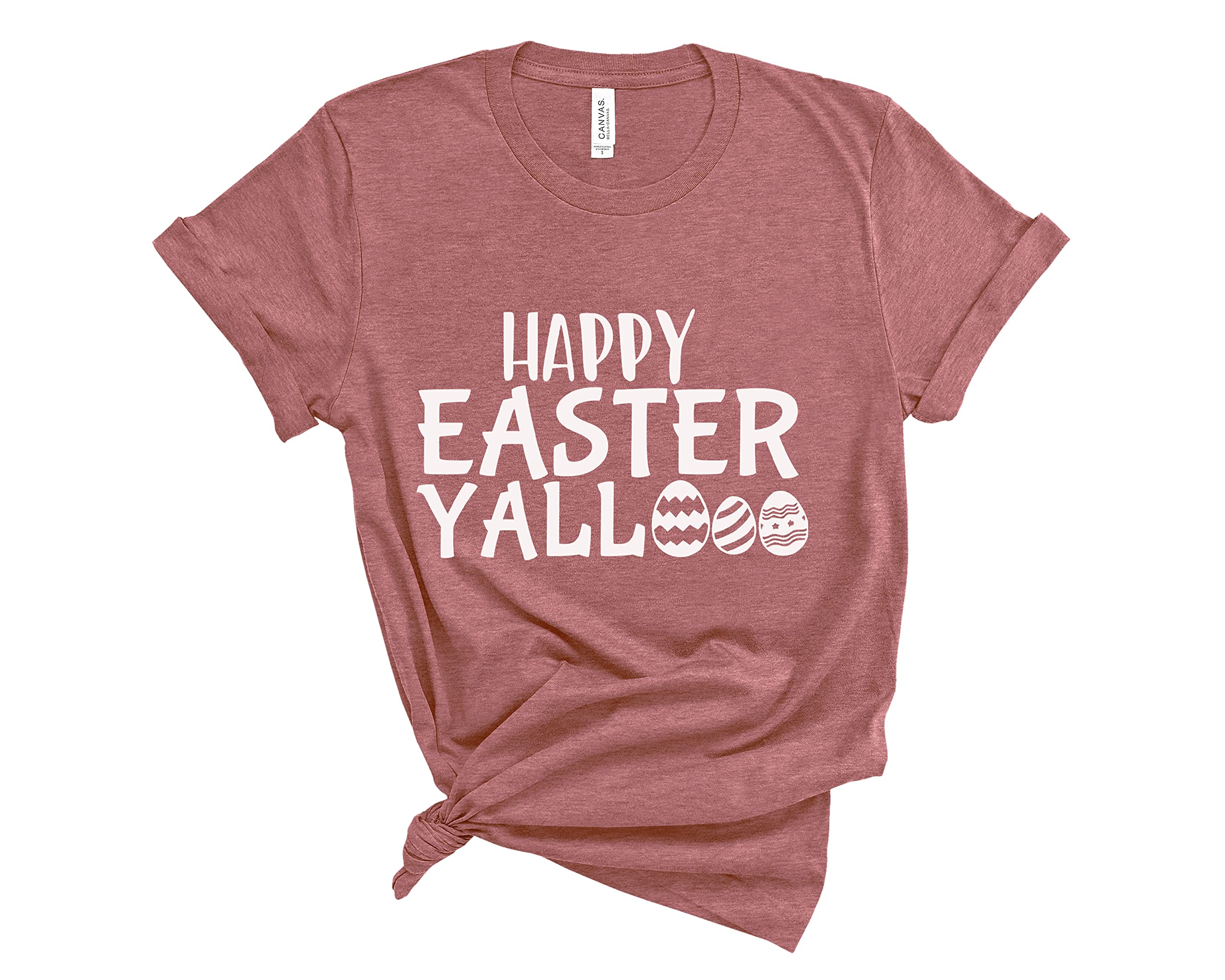 Happy Easter Y'all T-Shirt - Christian Easter Shirt with Jesus Design, Inspirational Gift for Easter Day - Perfect for Church, Family Gatherings & Easter Celebrations