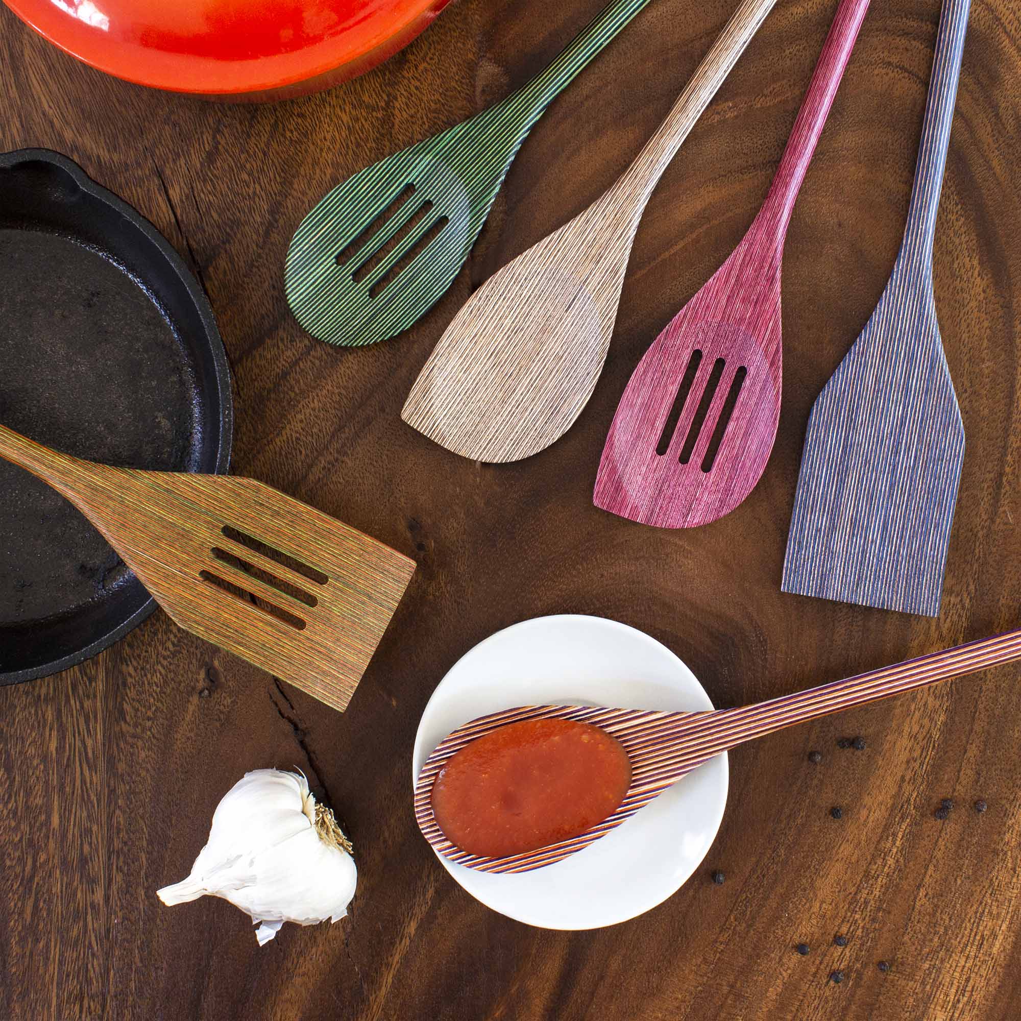 Baltique® Costa Nova Collection 6-Piece Cooking Utensil Set - Non-Stick Safe Kitchen Tools for Baking, Frying & Cooking - Perfect Gift for Home Chefs