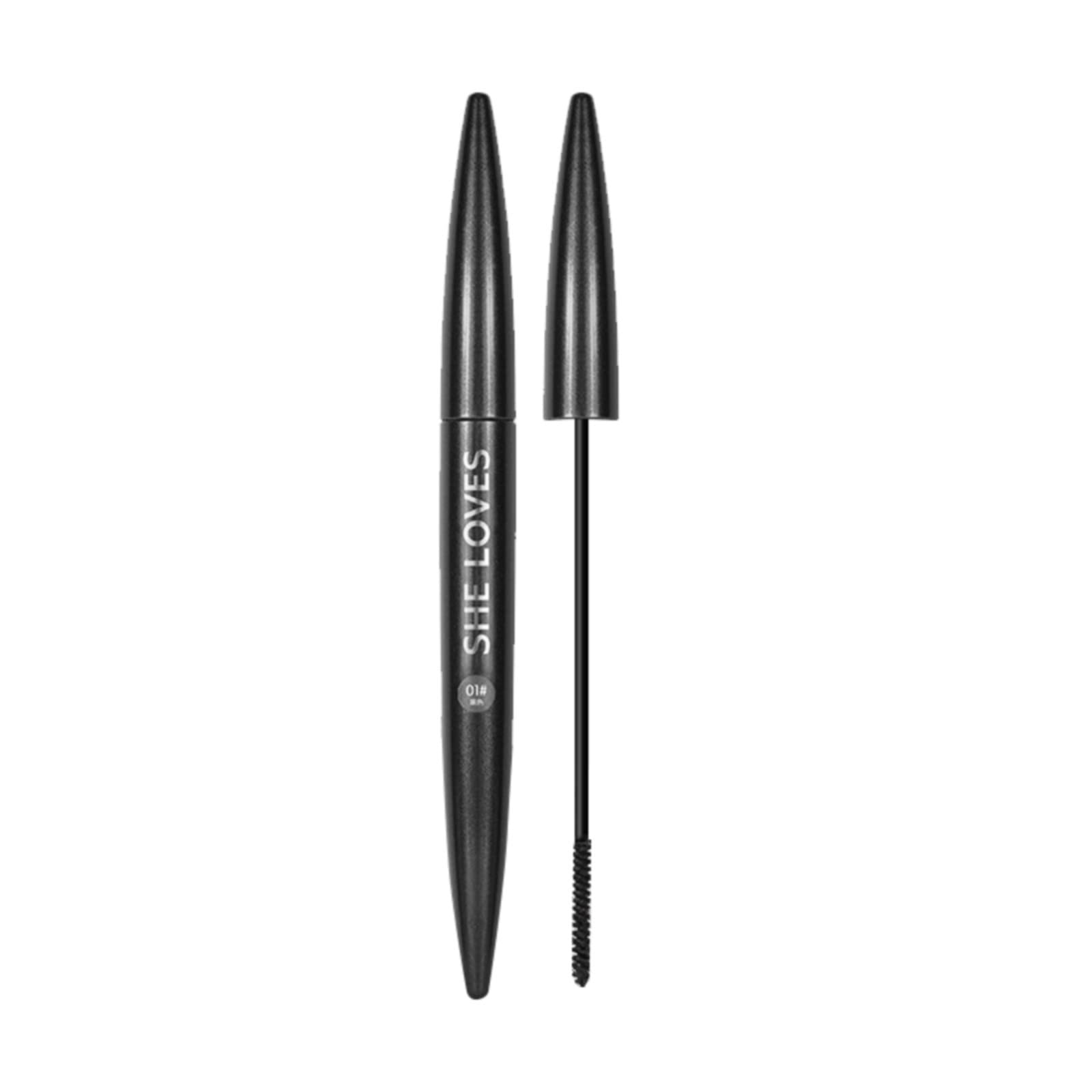 Natural Silk Fiber Lash Mascara - Waterproof, Smudge-Proof, Clump-Free for Thicker & Longer Lashes | All-Day Wear | Perfect for Everyday Makeup, Special Occasions & Sensitive Eyes (One Size)
