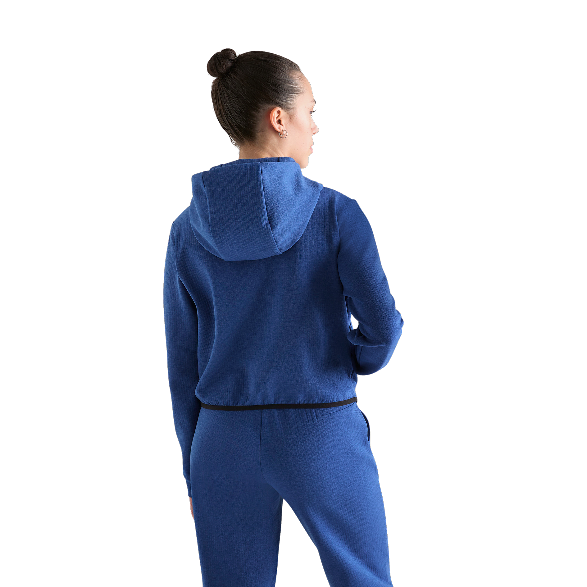 Women's Cropped Zip Up Hoodie - Lightweight Fleece Jacket for Casual Wear, Gym, and Outdoor Activities